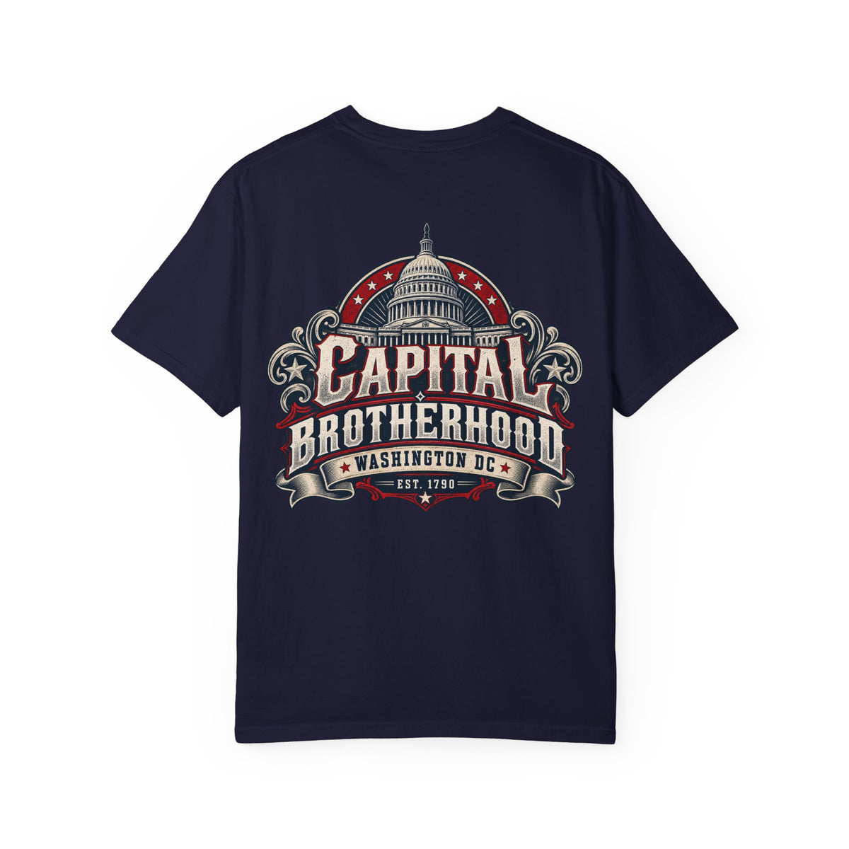 Washington DC Capital Brotherhood Unisex Comfort Color 1717 Streetwear Graphic Tee