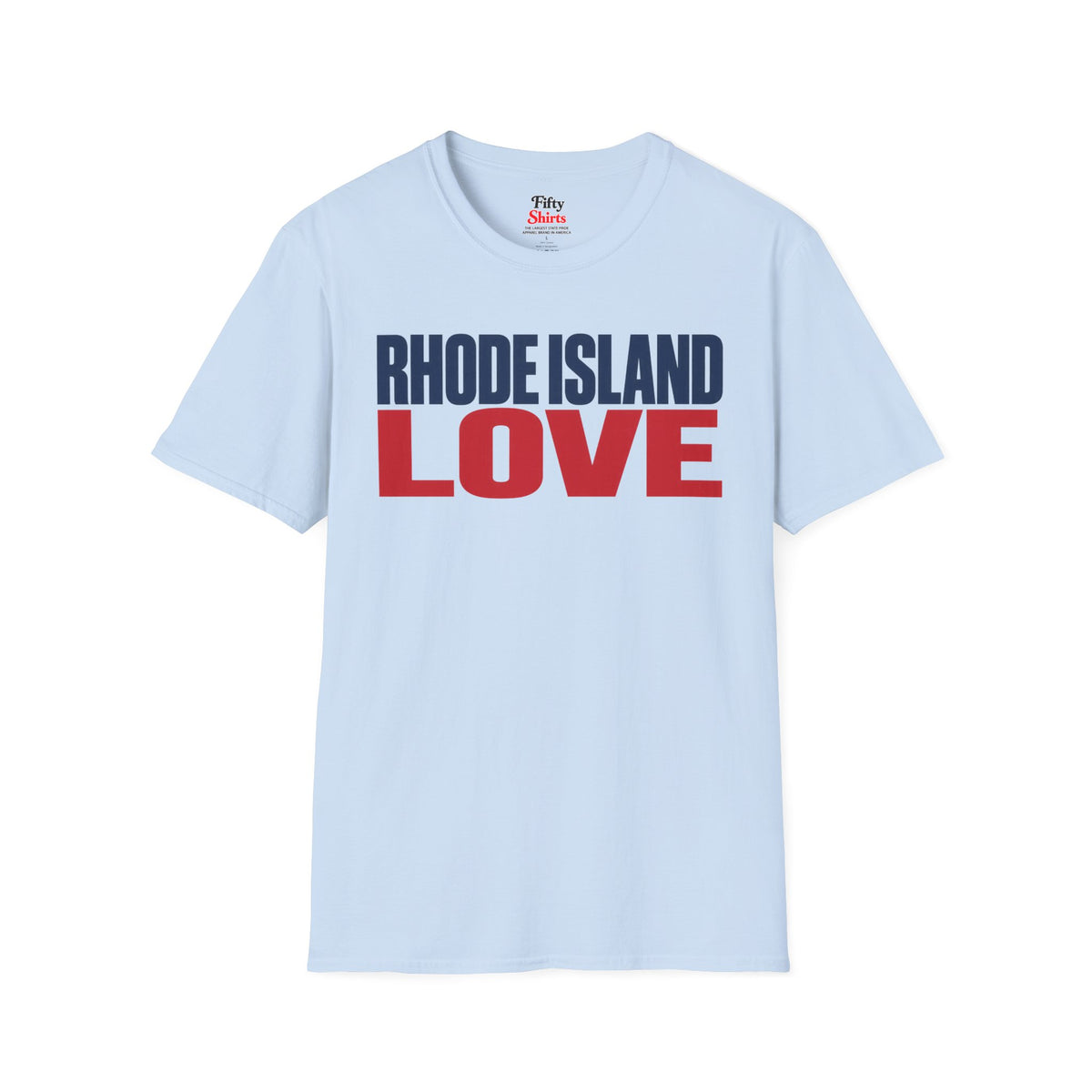 Rhode Island Love Unisex Softstyle T Shirt State Name Graphic Tee