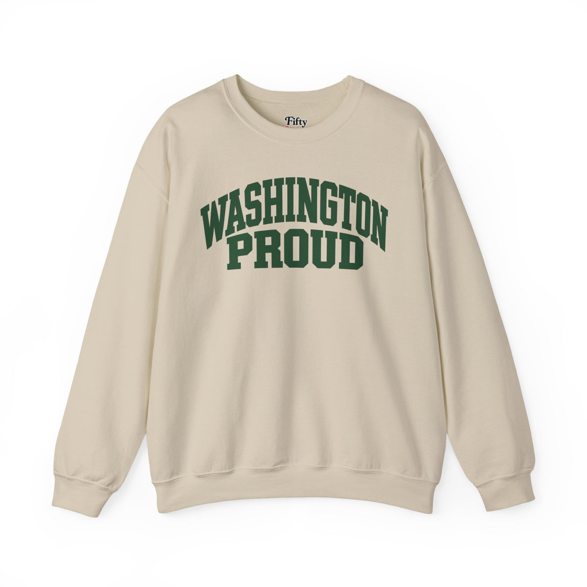 Washington Proud Unisex Crewneck Sweatshirt State Name Graphic