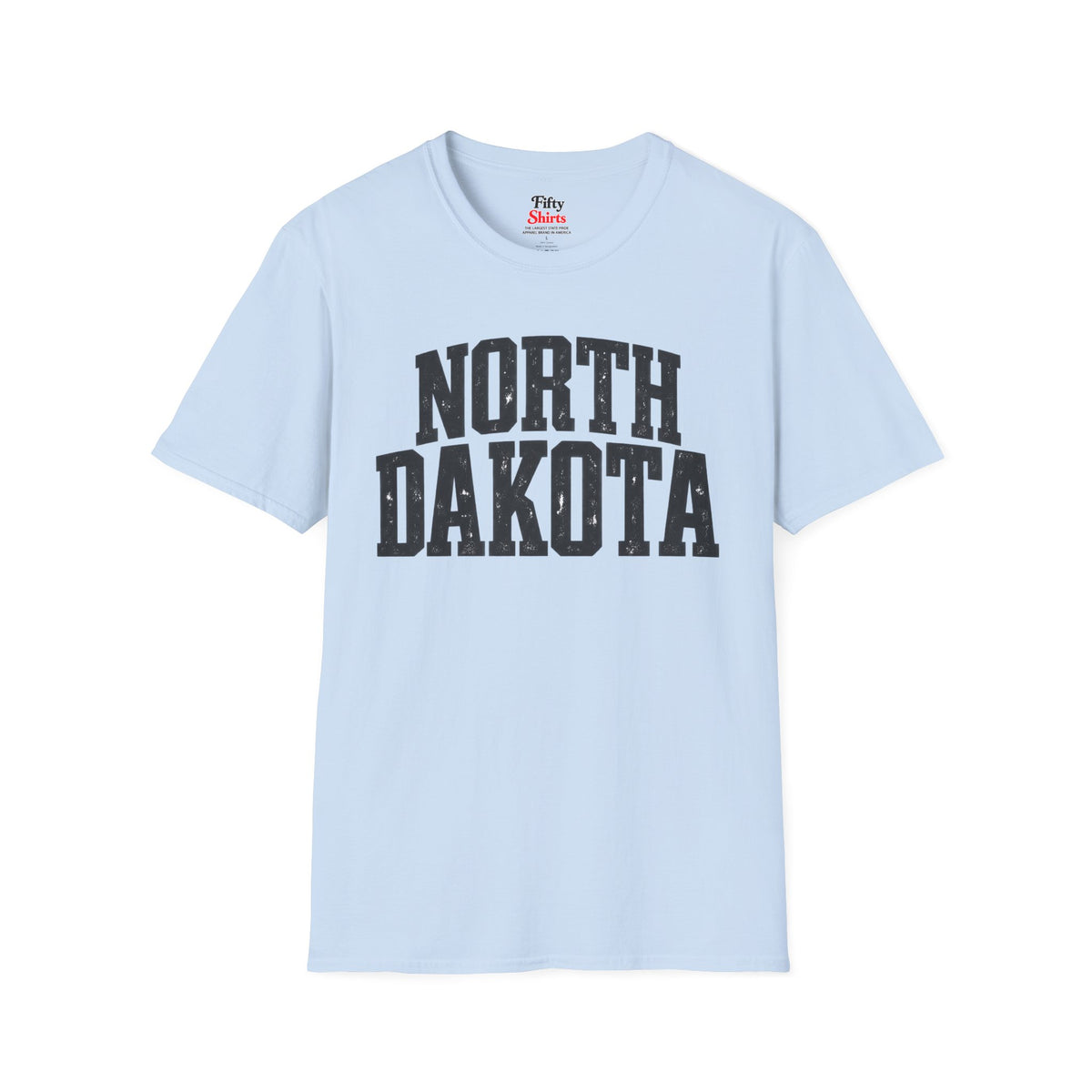 North Dakota Unisex Softstyle T Shirt State Name Graphic Tee