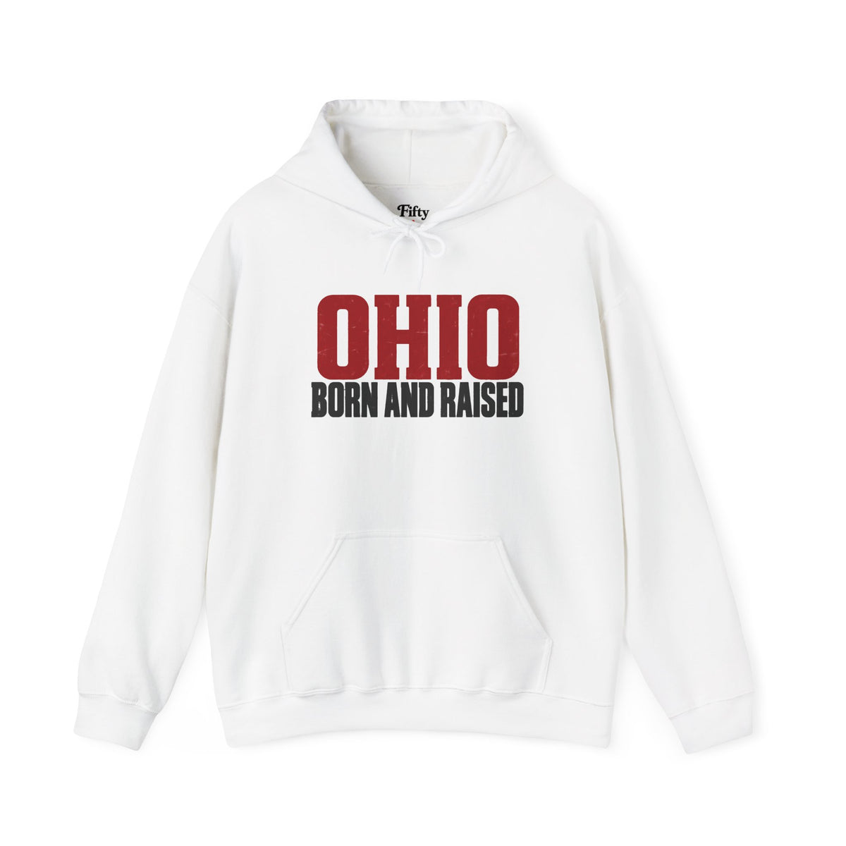 Ohio Born and Raised Minimal Heritage Unisex Hoodie Graphic