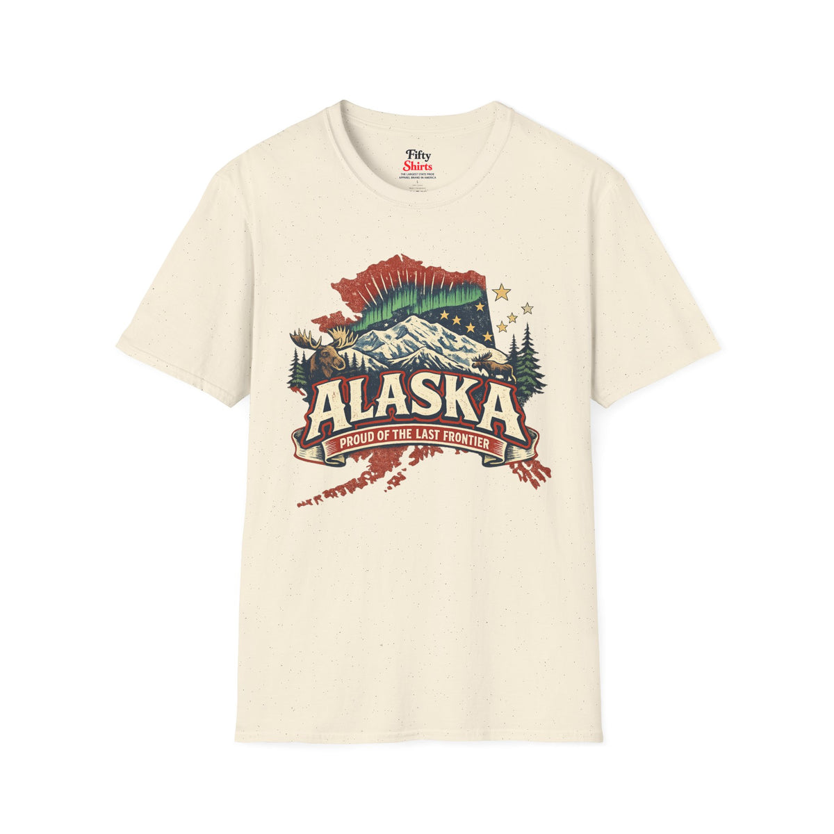 Alaska State Pride Unisex Softstyle T Shirt State Pride Graphic Tee Collections FS03