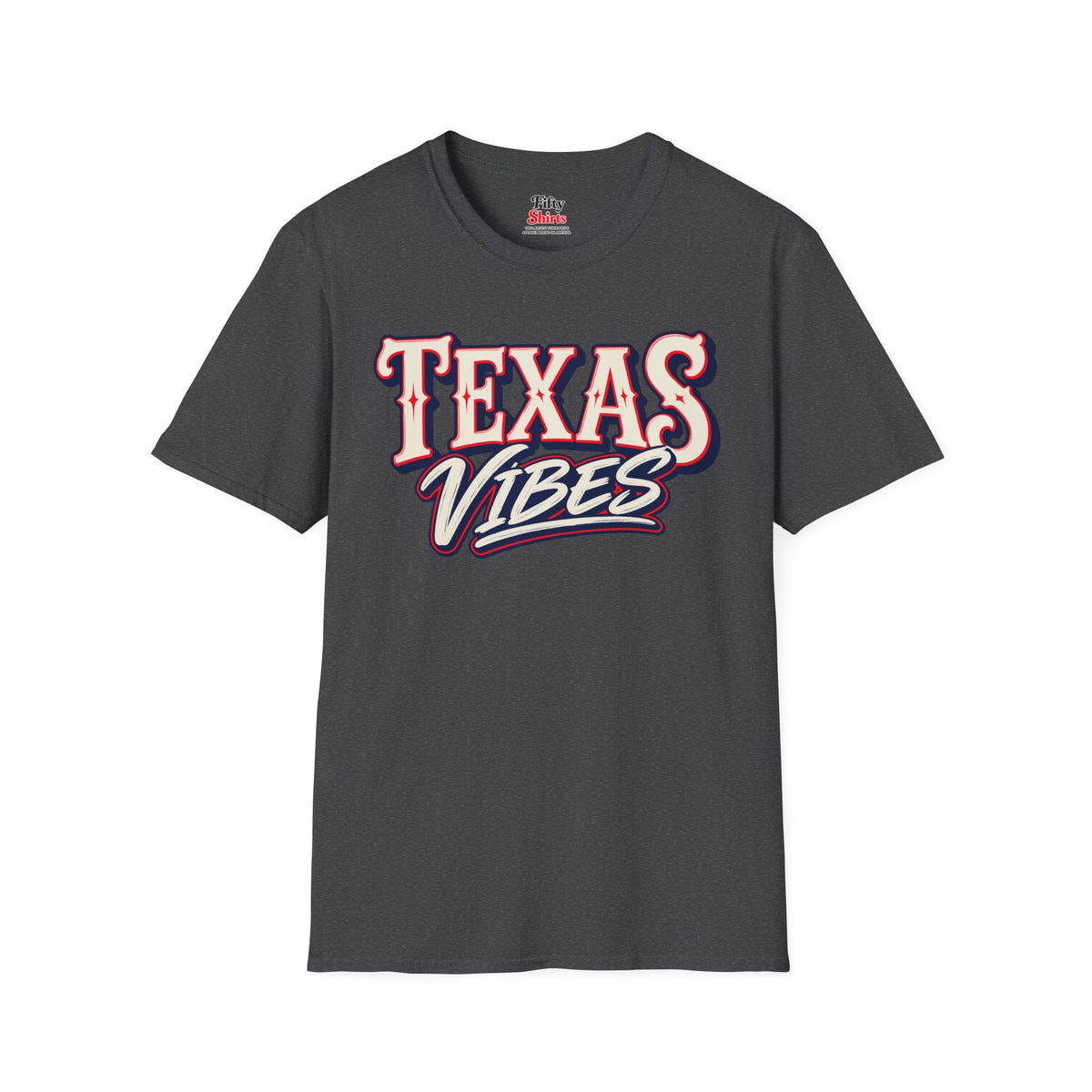 Texas Vibes Unisex Softstyle T Shirt State Name Graphic Tee