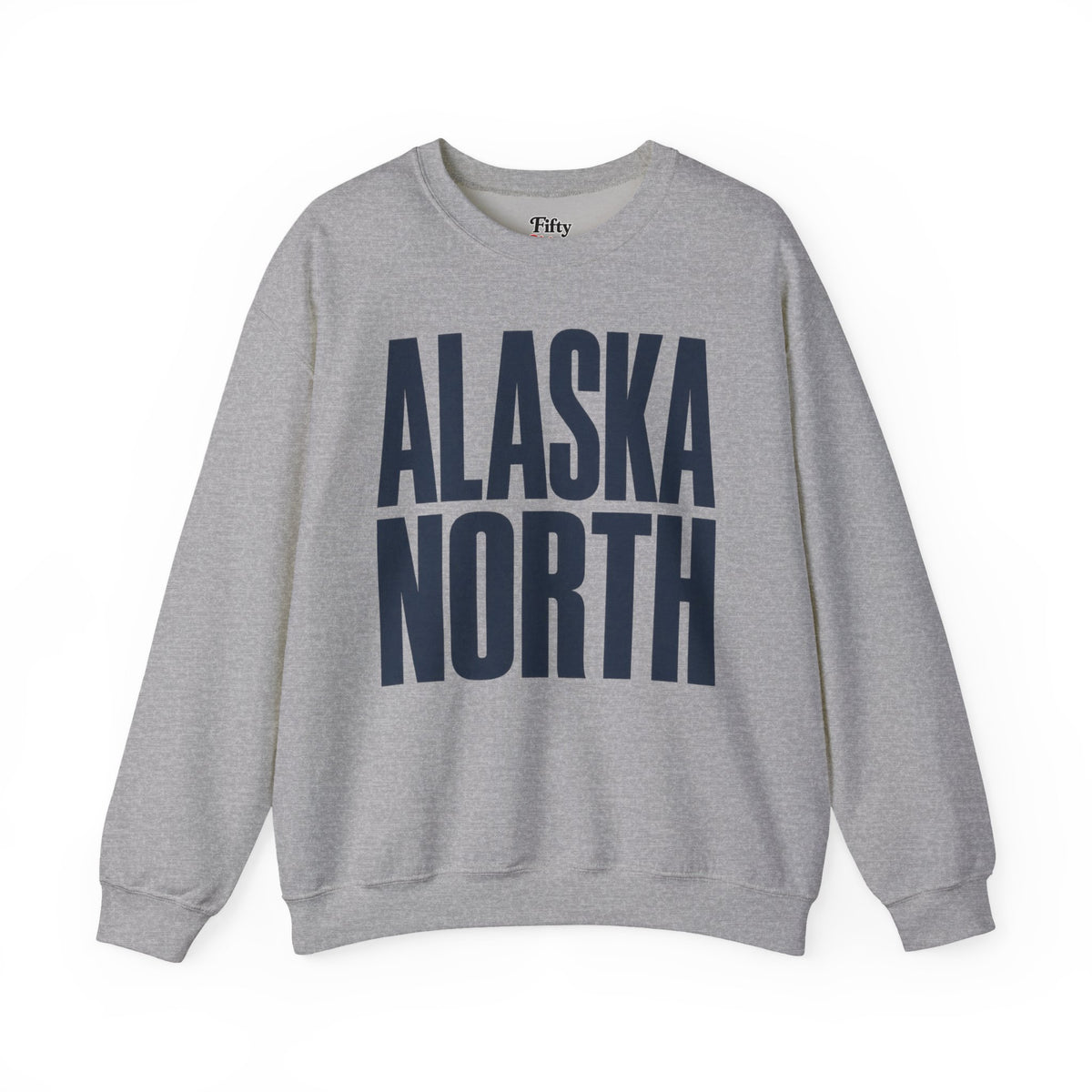 Alaska North Unisex Crewneck Sweatshirt State Name Graphic