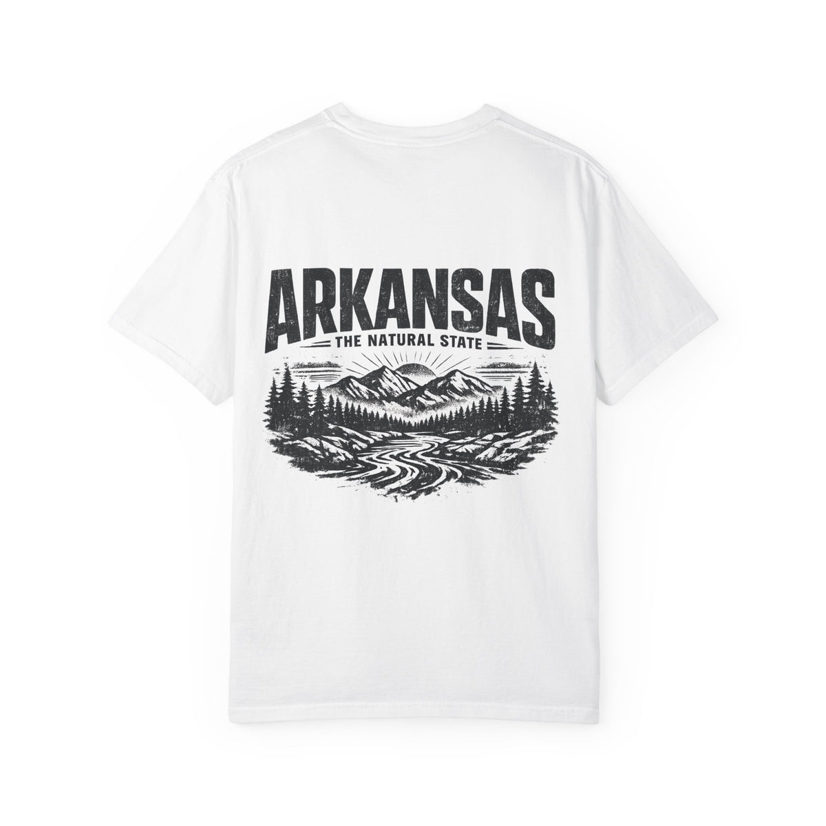 Arkansas Natural State Streetwear Unisex Comfort Color 1717 Streetwear Graphic Tee