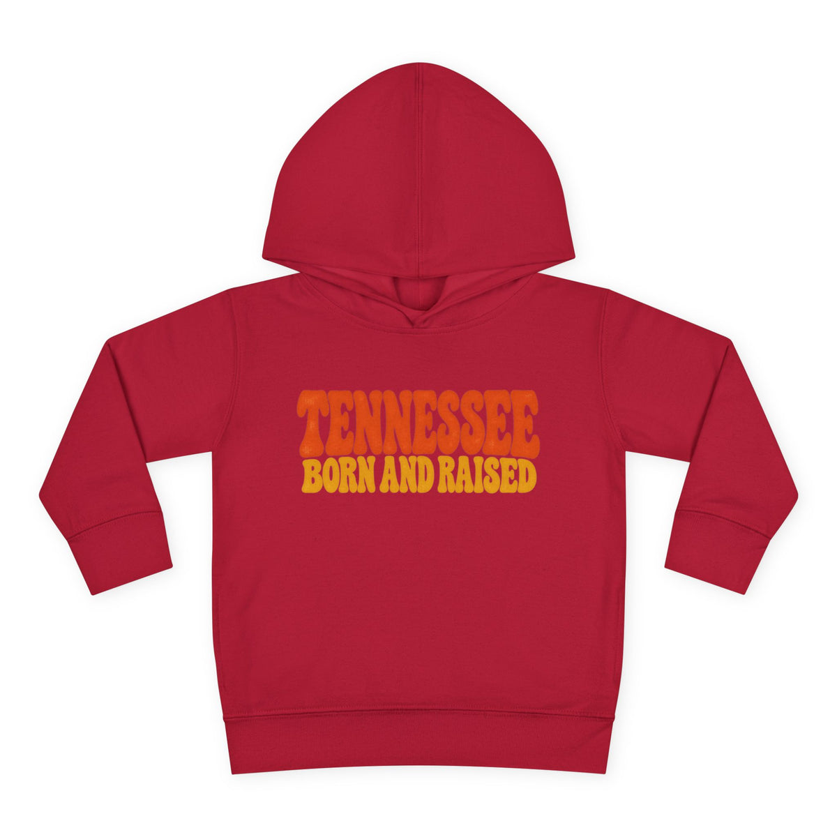 Tennessee Born and Raised Retro 1970s Unisex Toddler Pullover Fleece Hoodie