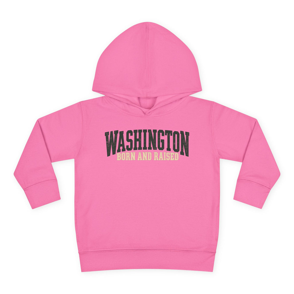 Washington Born and Raised Pacific Northwest Heritage Unisex Toddler Pullover Fleece Hoodie
