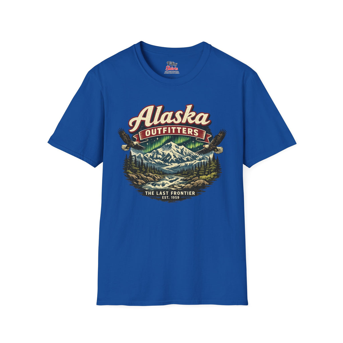 Alaska Outfitters Unisex Softstyle T Shirt State Pride Graphic Tee Collections FS03