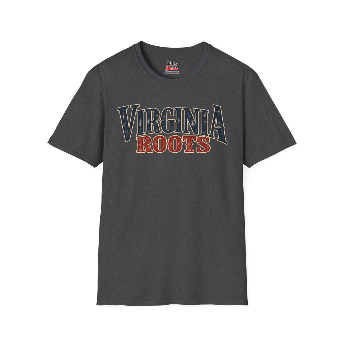 Virginia Roots Unisex Softstyle T Shirt State Name Graphic Tee