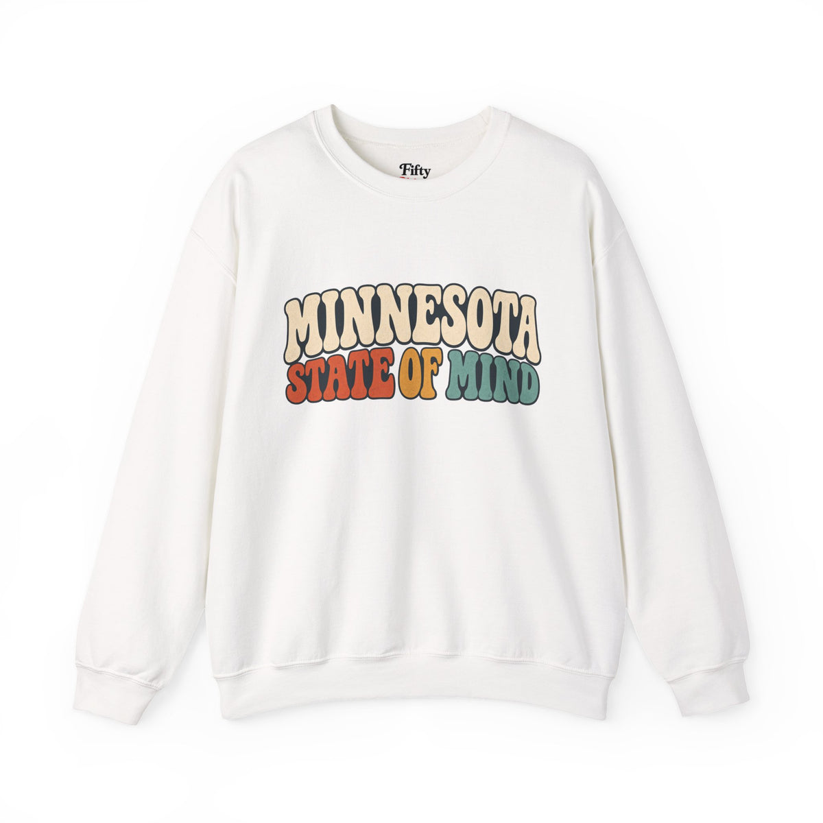 Minnesota State of Mind Unisex Crewneck Sweatshirt State Name Graphic
