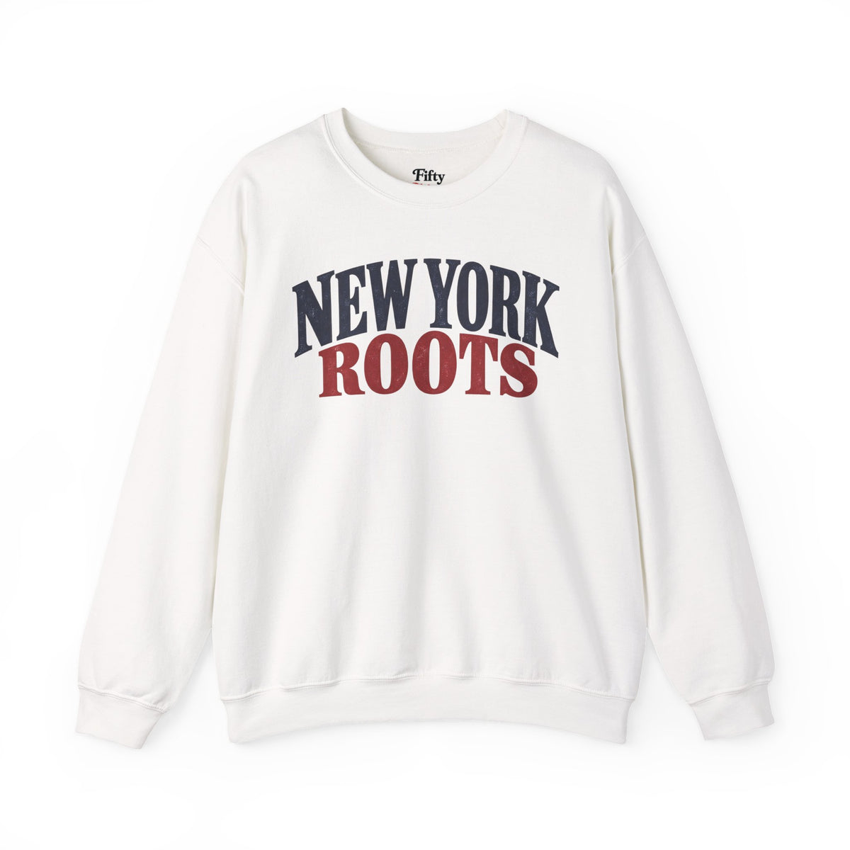 New York Roots Unisex Crewneck Sweatshirt State Name Graphic