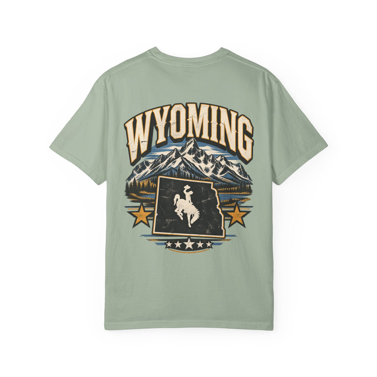 Wyoming State Pride Unisex Comfort Color 1717 Streetwear Graphic Tee