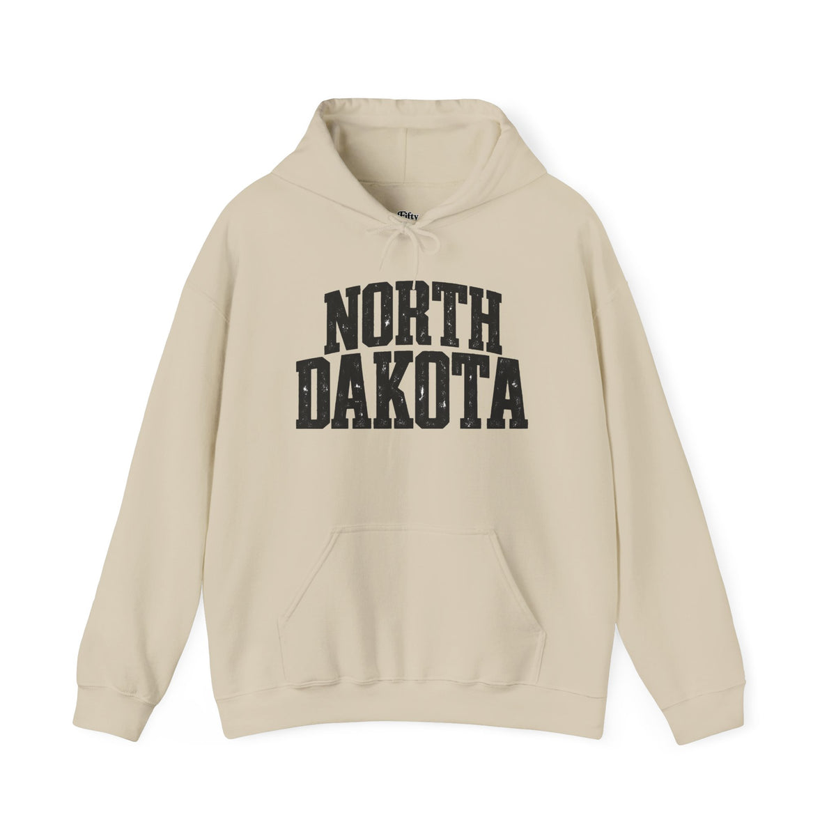 North Dakota Unisex Hoodie State Name Graphic