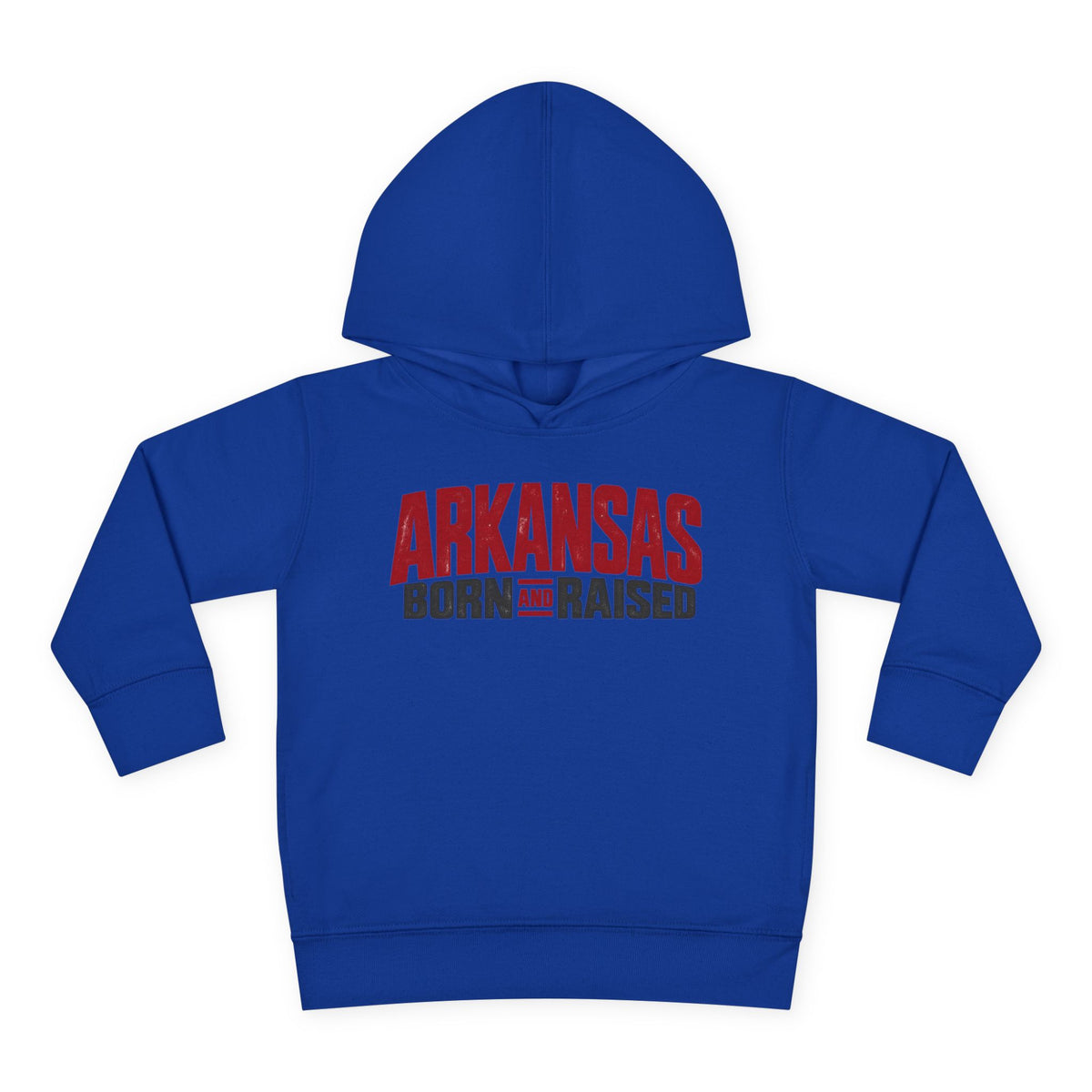Arkansas Born and Raised Modern Streetwear Unisex Toddler Pullover Fleece Hoodie