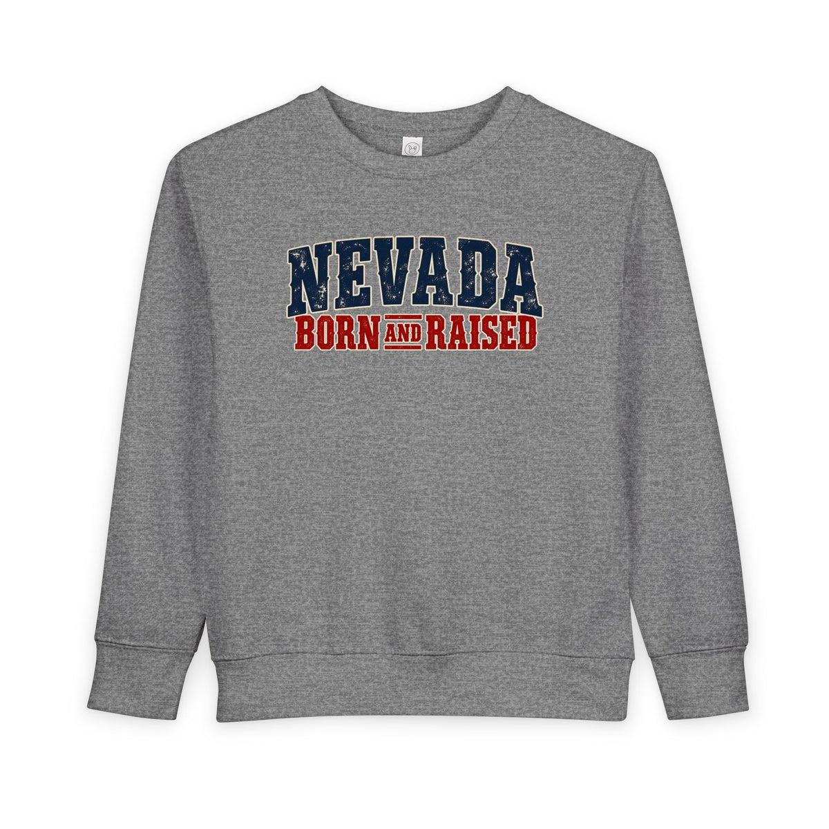 Nevada Born and Raised Vintage Western Workwear Unisex Toddler Sweatshirt