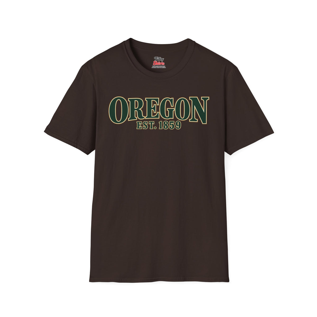 Oregon EST 1859 Unisex Softstyle T Shirt State Name Graphic Tee