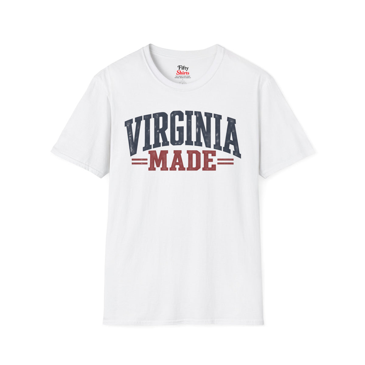 Virginia Made Unisex Softstyle T Shirt State Name Graphic Tee