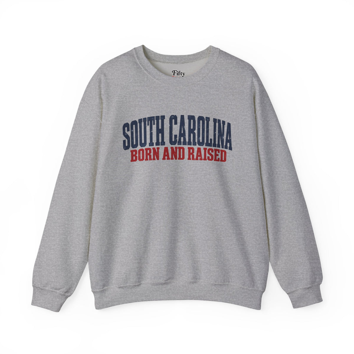 South Carolina Born and Raised Minimal Heritage Unisex Sweatshirt Graphic