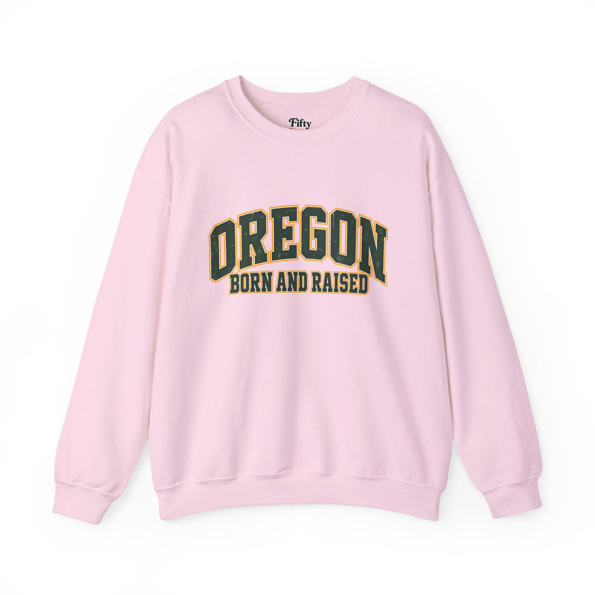 Oregon Born and Raised Old-School Athletic Unisex Sweatshirt Graphic