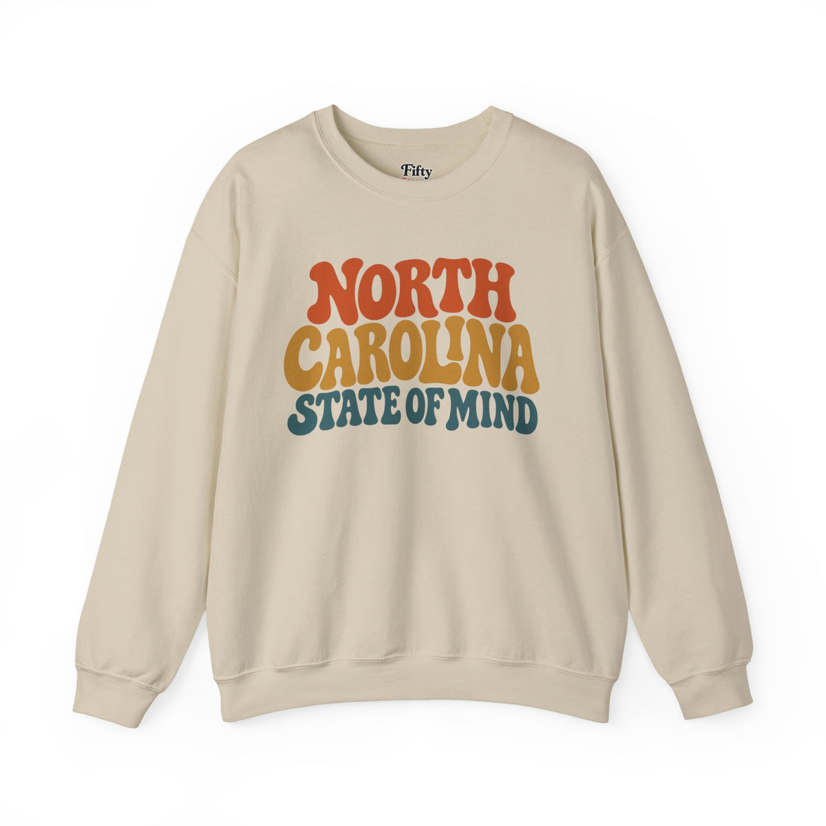 North Carolina State of Mind Unisex Crewneck Sweatshirt State Name Graphic