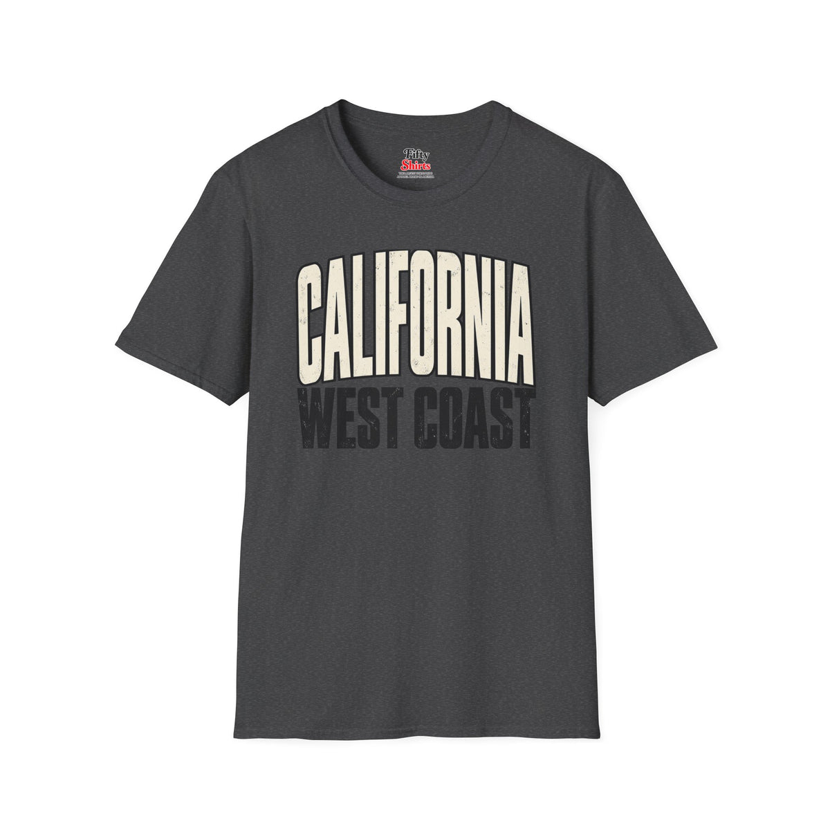 California West Coast Unisex Softstyle T Shirt State Name Graphic Tee (1)