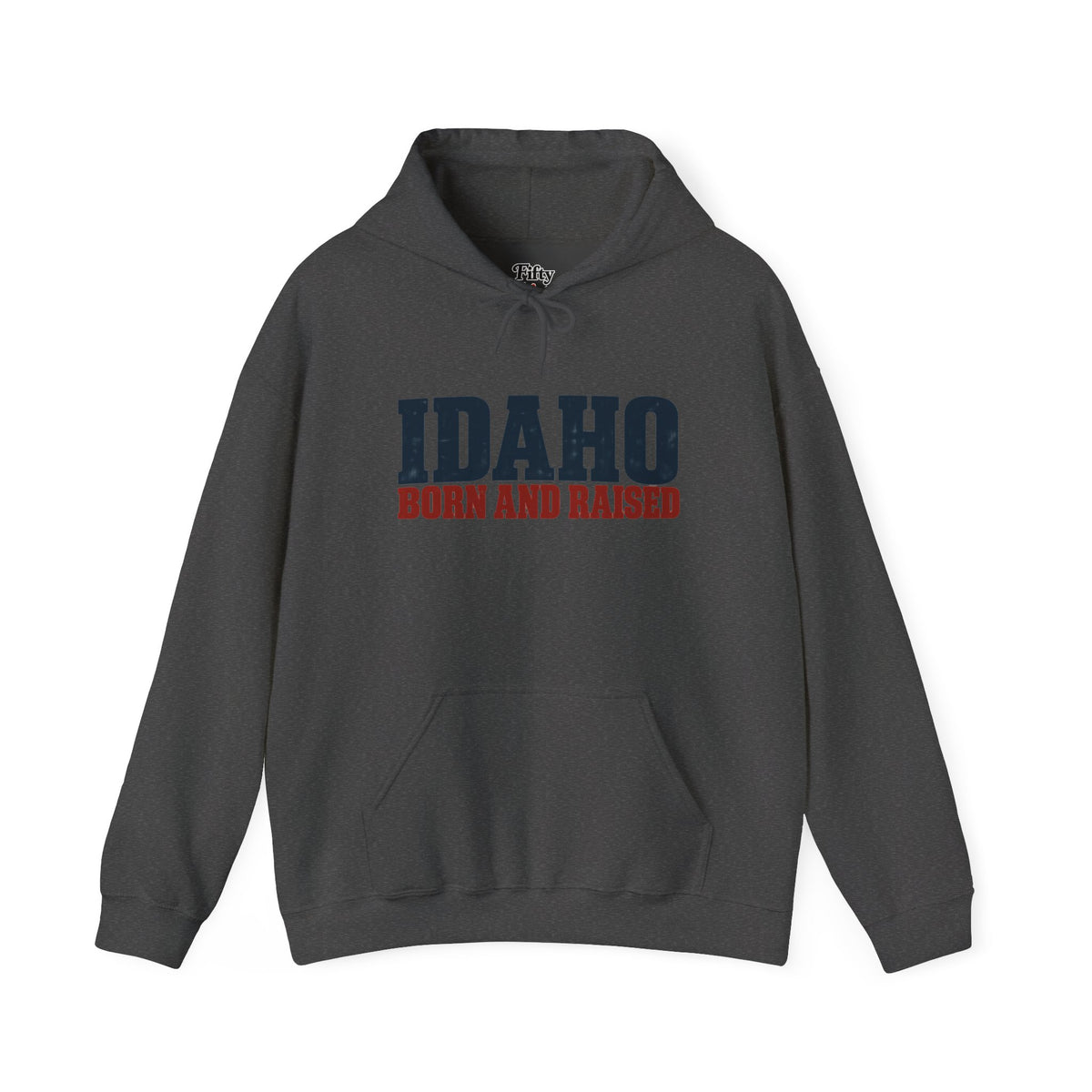 Idaho Born and Raised Rustic Americana Unisex Hoodie Graphic