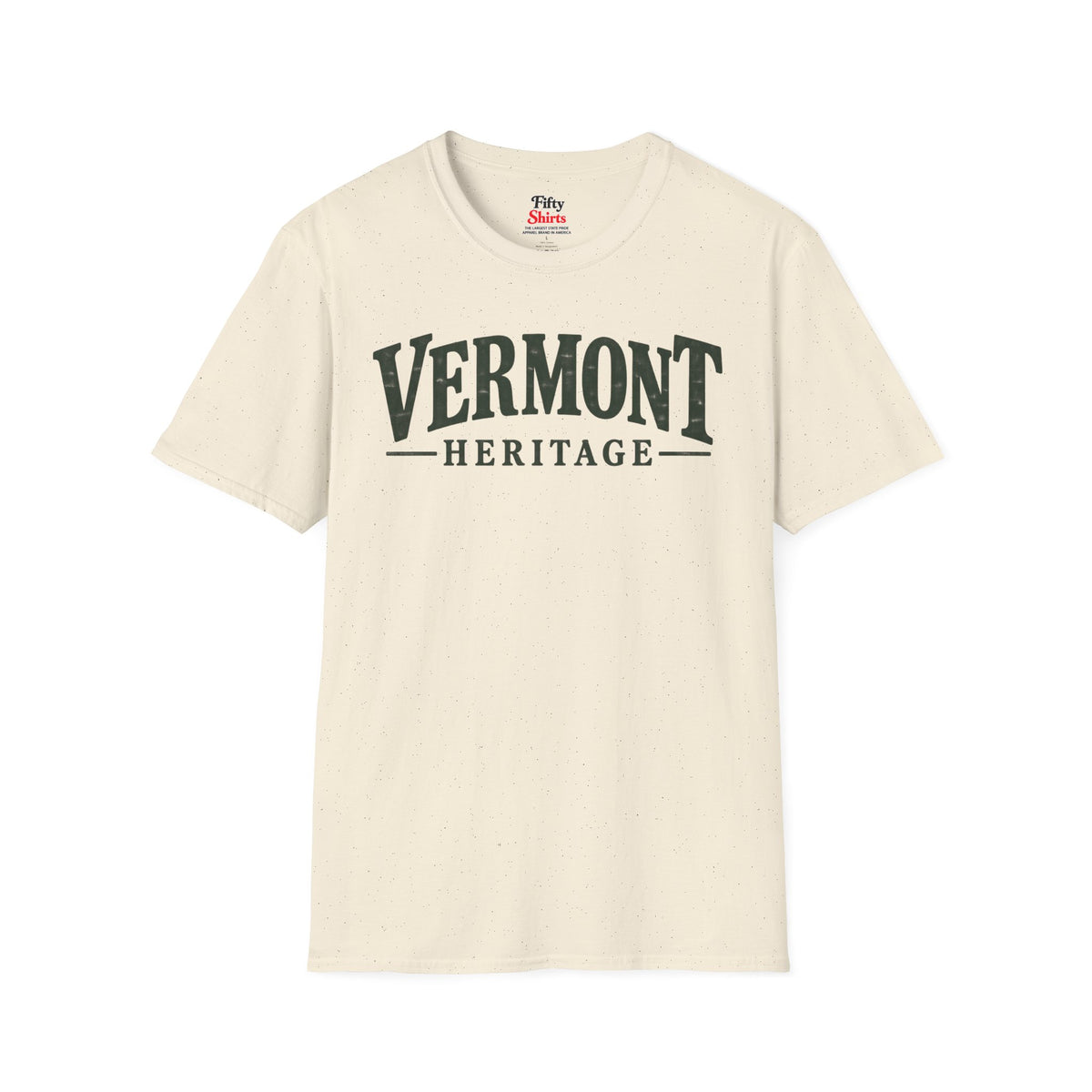 Vermont Heritage Unisex Softstyle T Shirt State Name Graphic Tee