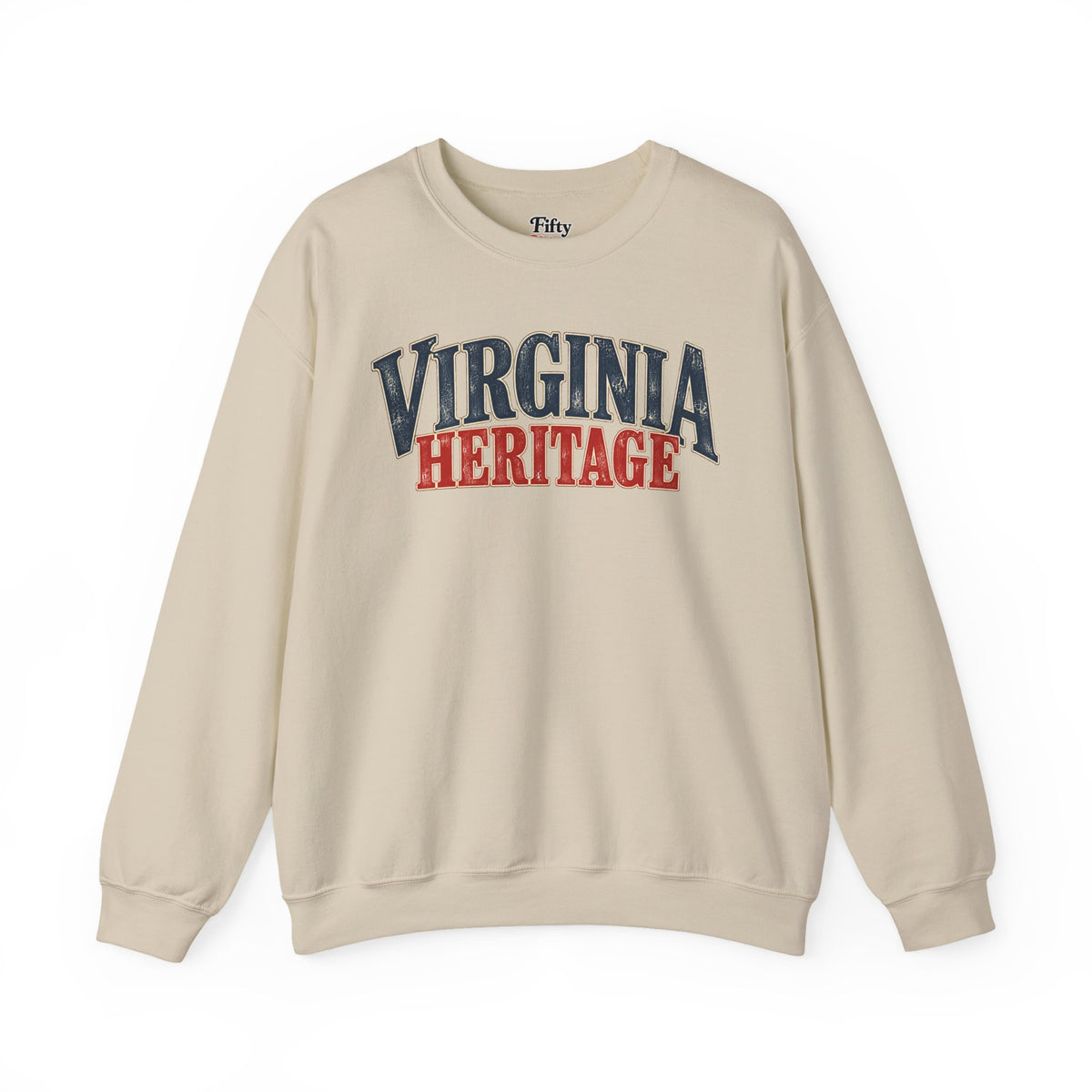 Virginia Heritage Unisex Crewneck Sweatshirt State Name Graphic