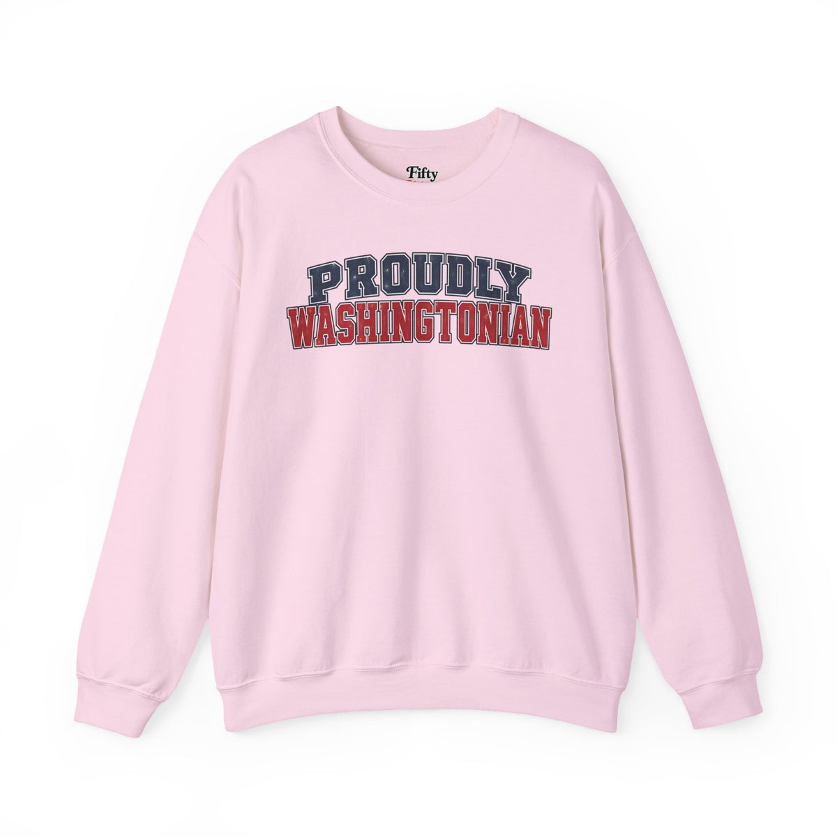 Proudly Washintonian Washington Unisex Crewneck Sweatshirt State Name Graphic