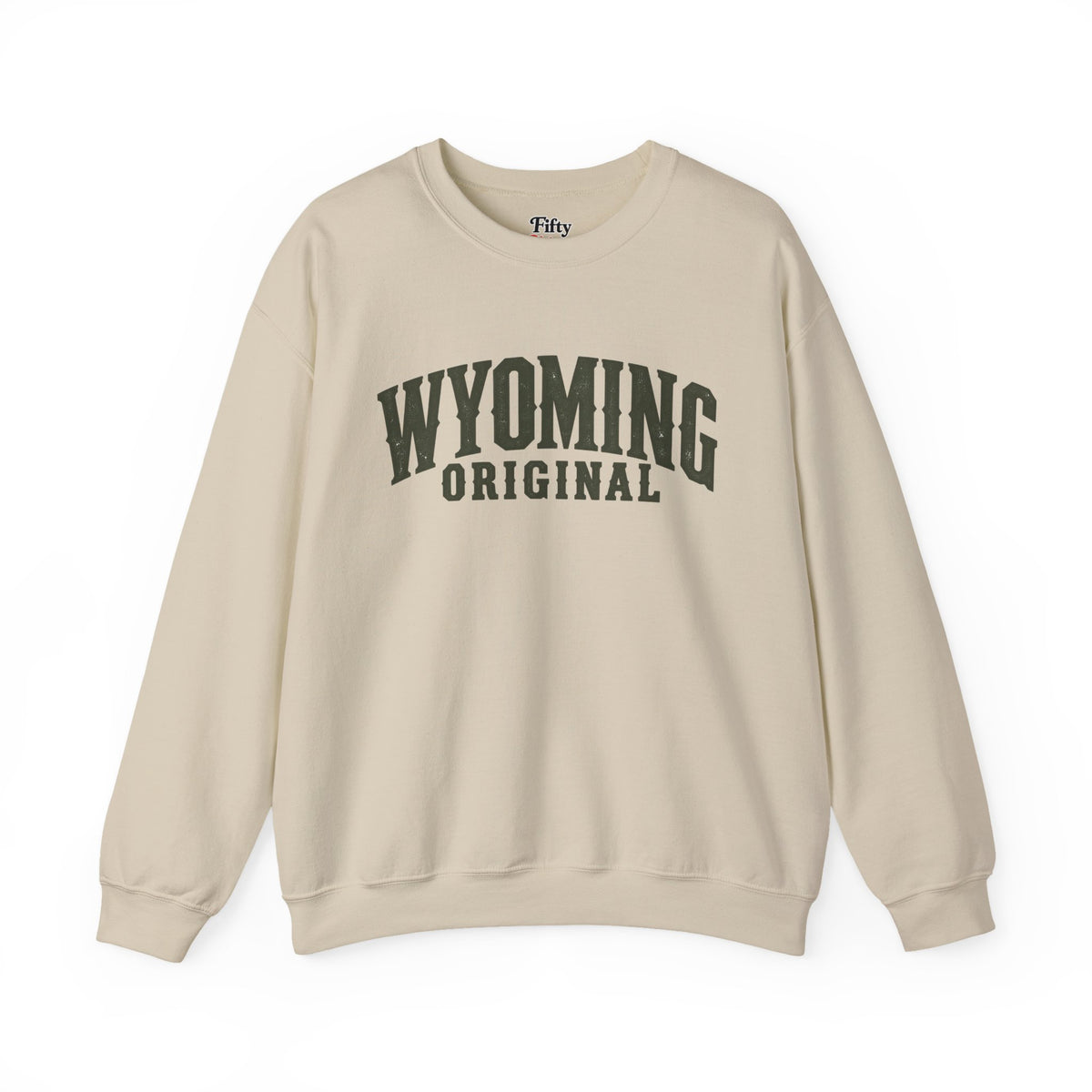 Wyoming Original Unisex Crewneck Sweatshirt State Name Graphic