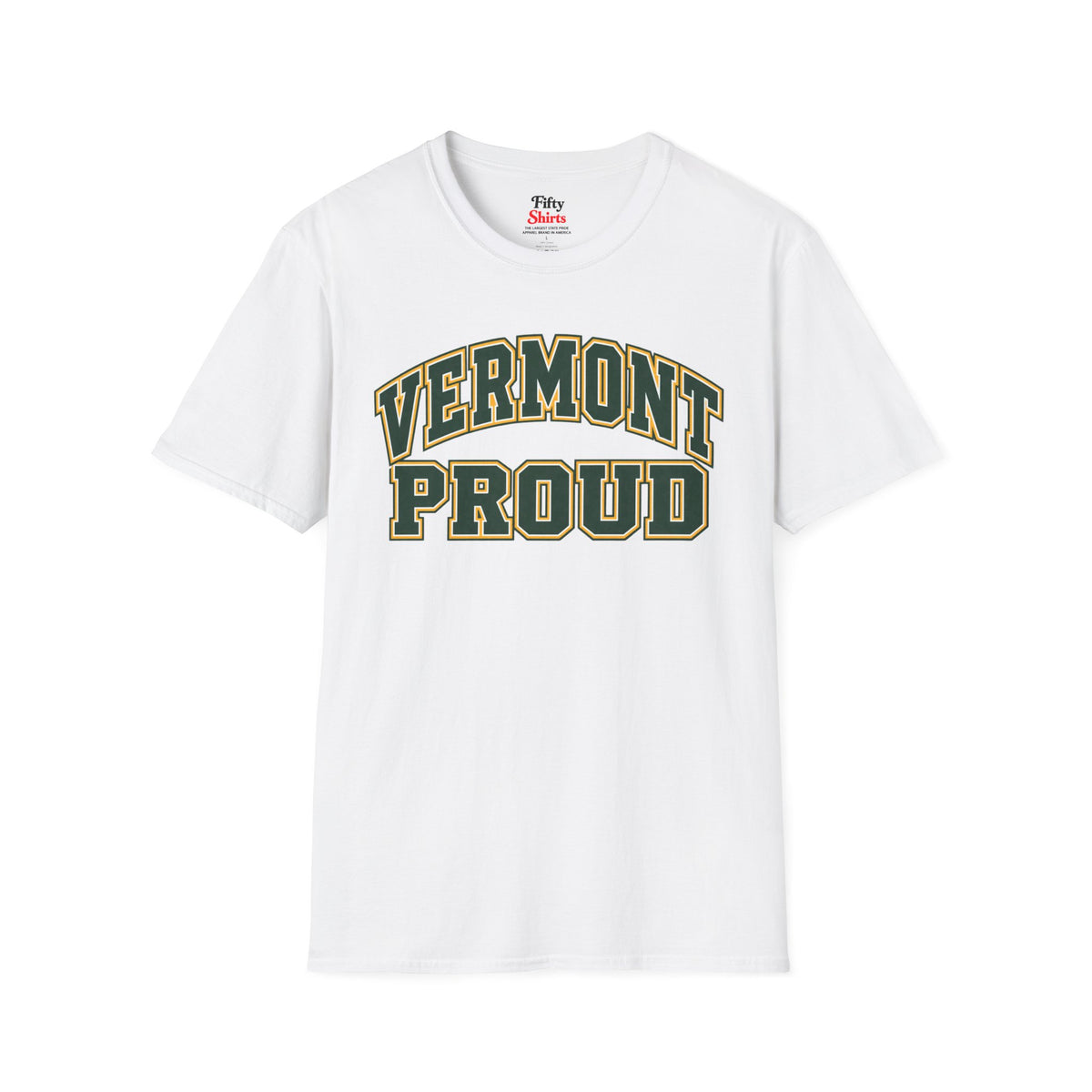 Vermont Proud Unisex Softstyle T Shirt State Name Graphic Tee