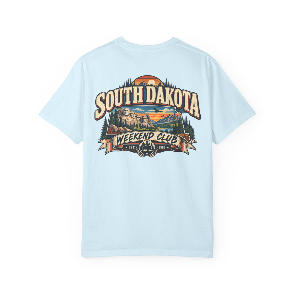 South Dakota Weekend Club Unisex Comfort Color 1717 Streetwear Graphic Tee