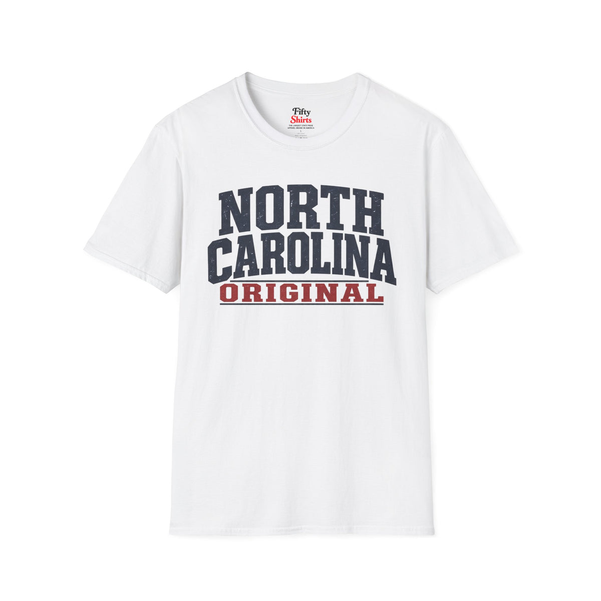 North Carolina Original Unisex Softstyle T Shirt State Name Graphic Tee