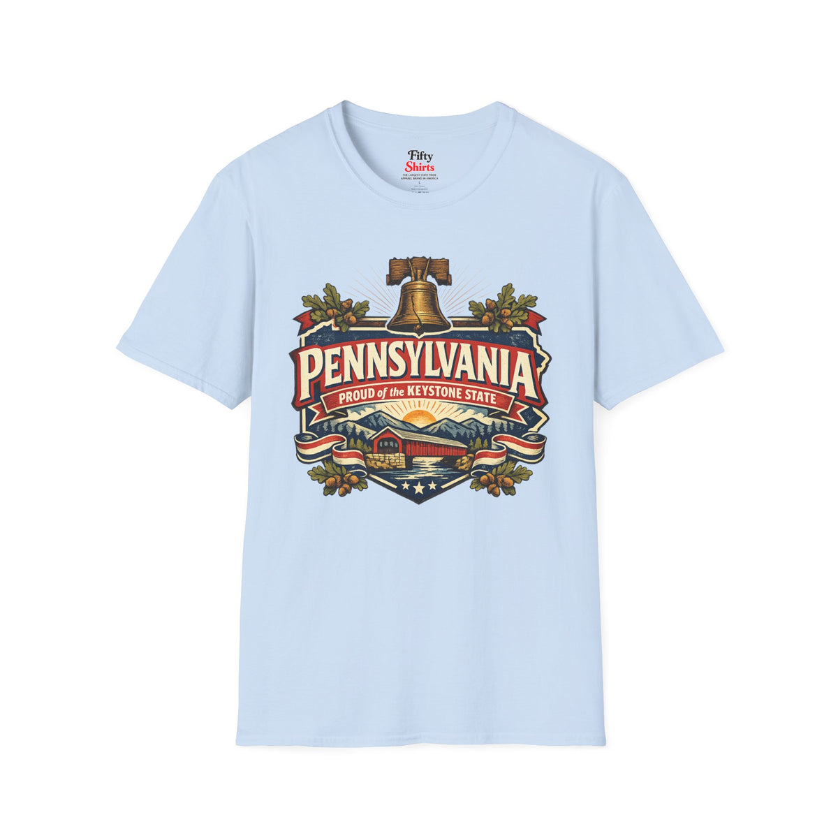 Pennsylvania State Pride Unisex Softstyle T Shirt State Pride Graphic Tee Collections FS03