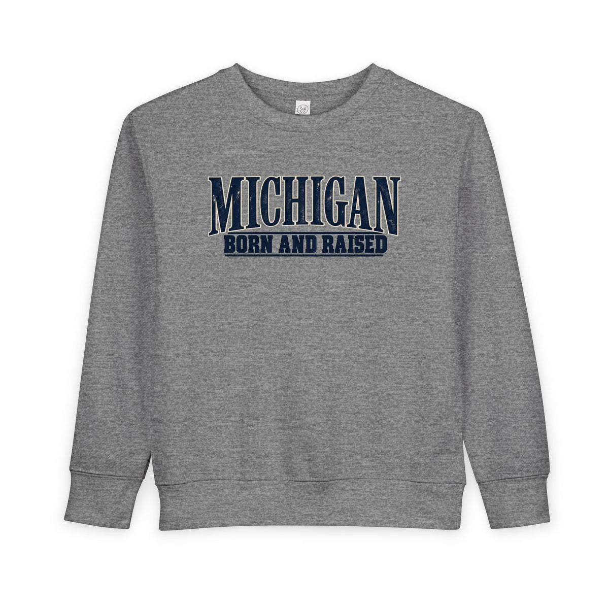 Michigan Born and Raised Premium Heritage Unisex Toddler Sweatshirt