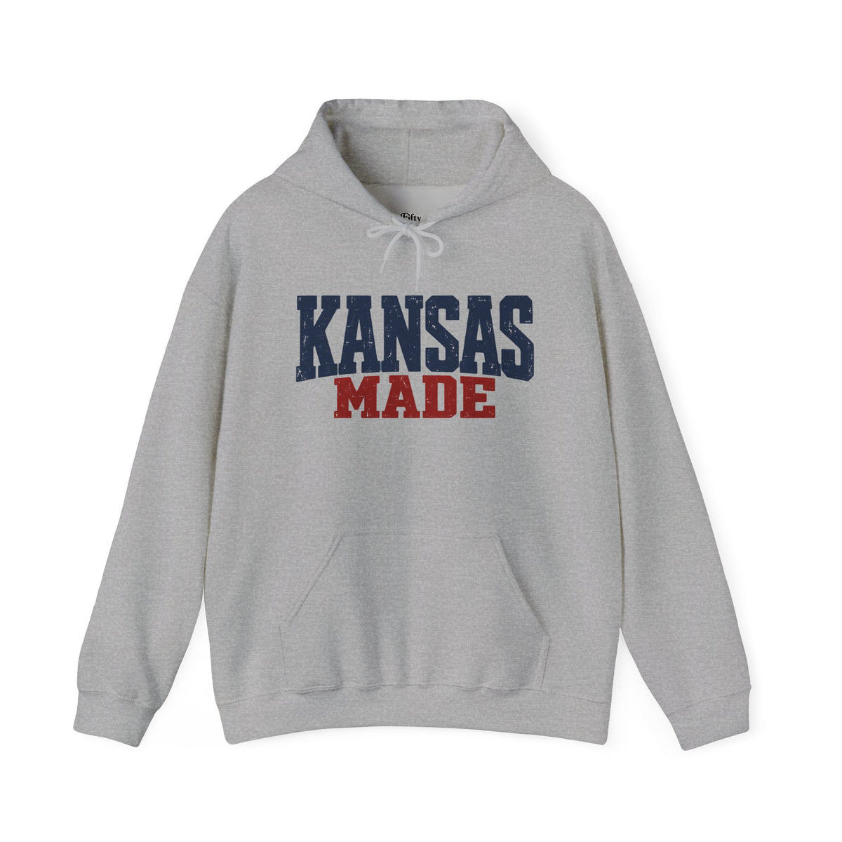 Kansas Made Unisex Hoodie State Name Graphic