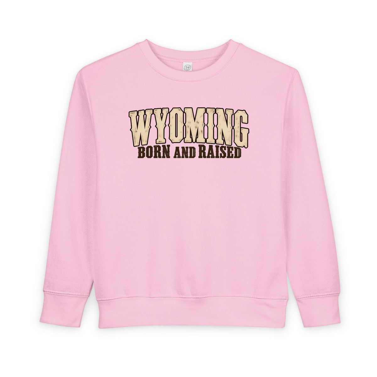 Wyoming Born and Raised Classic Western Unisex Toddler Sweatshirt