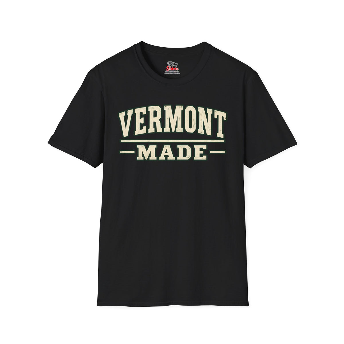 Vermont Made Unisex Softstyle T Shirt State Name Graphic Tee