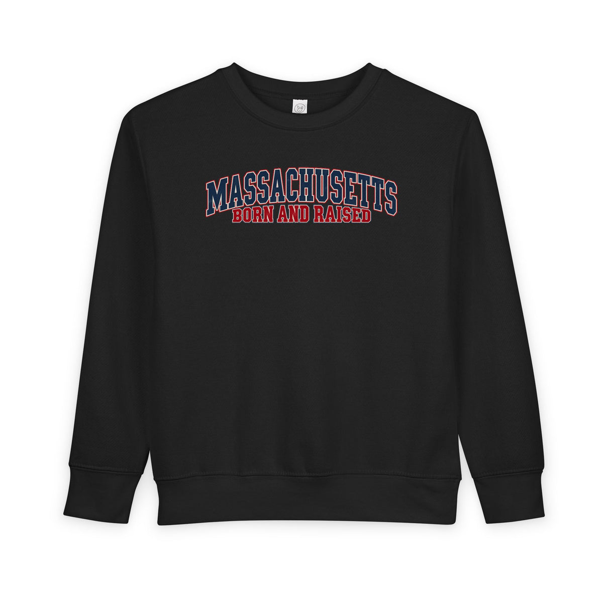 Massachusetts Born and Raised Classic Heritage Unisex Toddler Sweatshirt