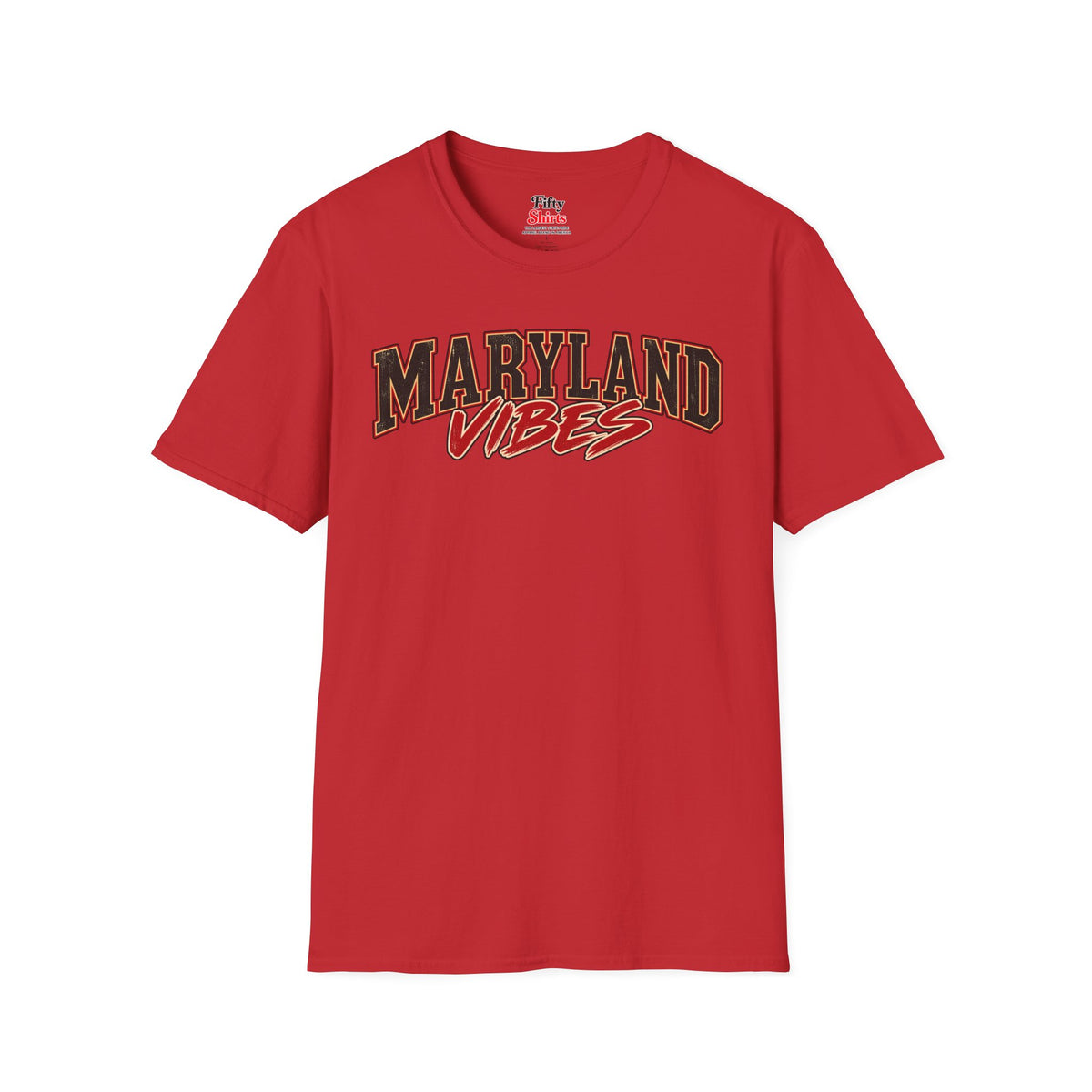 Maryland Vibes Unisex Softstyle T Shirt State Name Graphic Tee