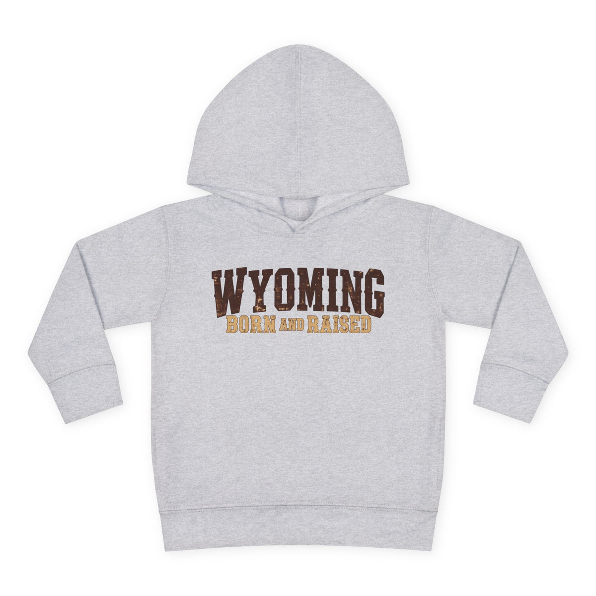 Wyoming Born and Raised Cowboy Heritage Unisex Toddler Pullover Fleece Hoodie