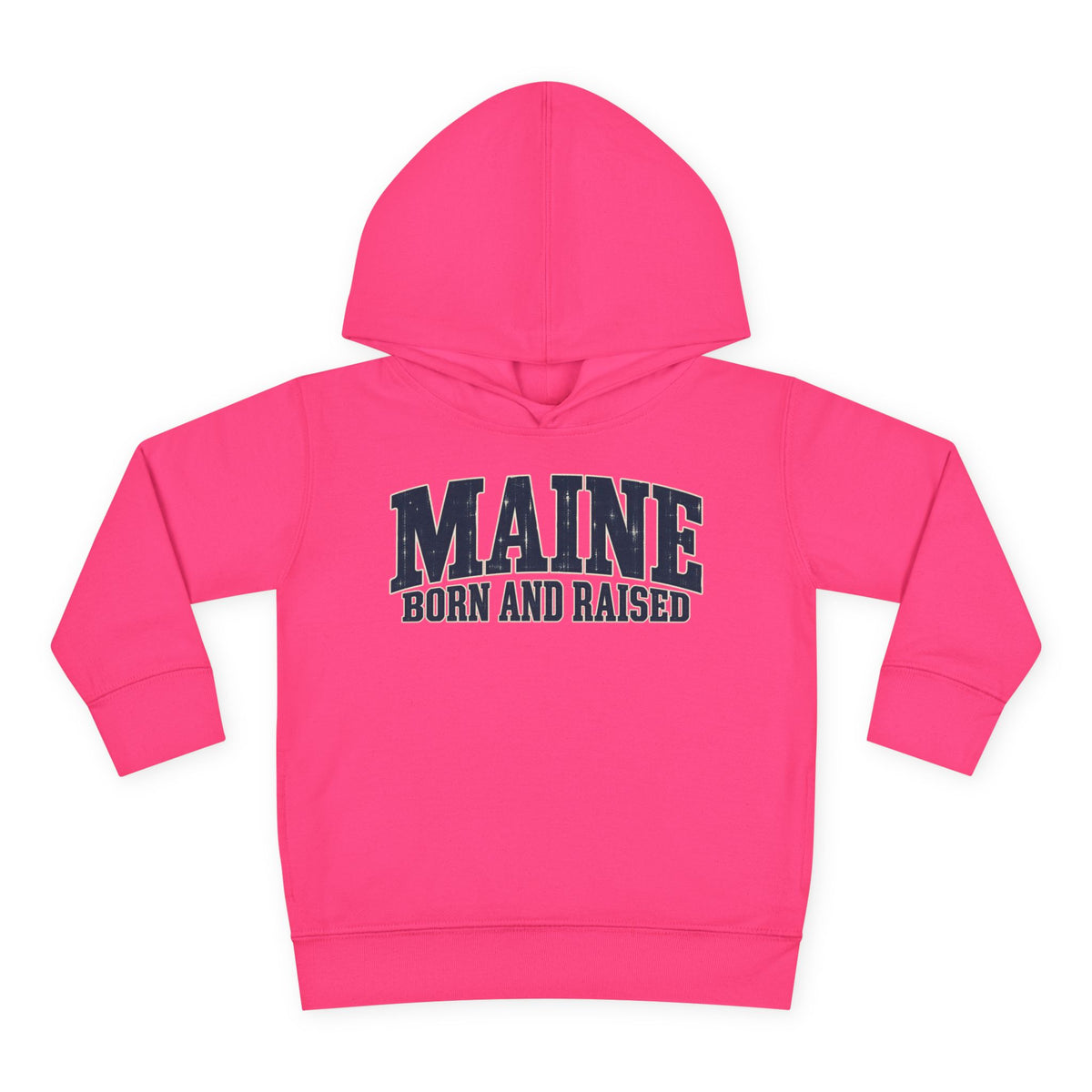 Maine Born and Raised Coastal Heritage Unisex Toddler Pullover Fleece Hoodie