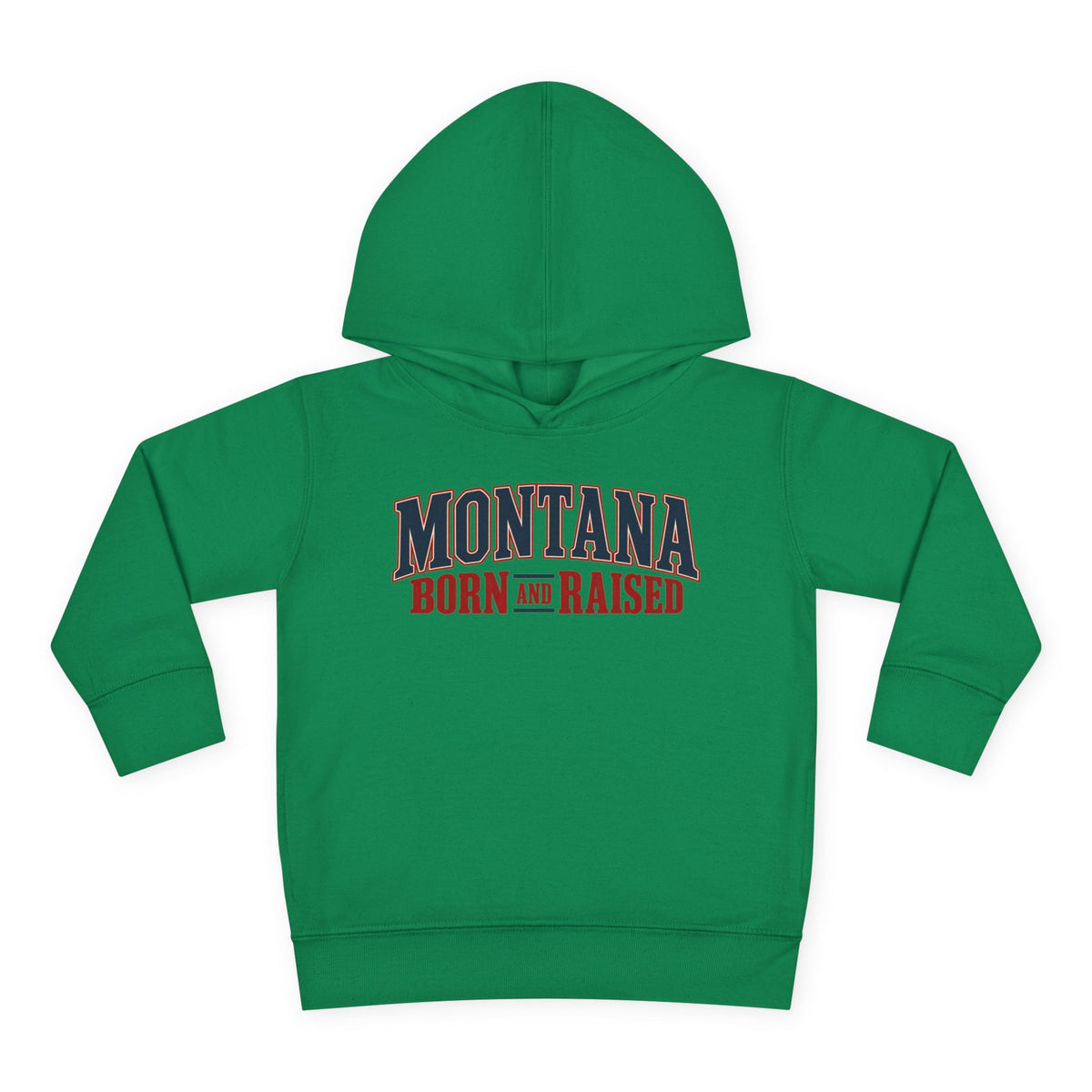 Montana Born and Raised Premium Vintage Fashion Unisex Toddler Pullover Fleece Hoodie