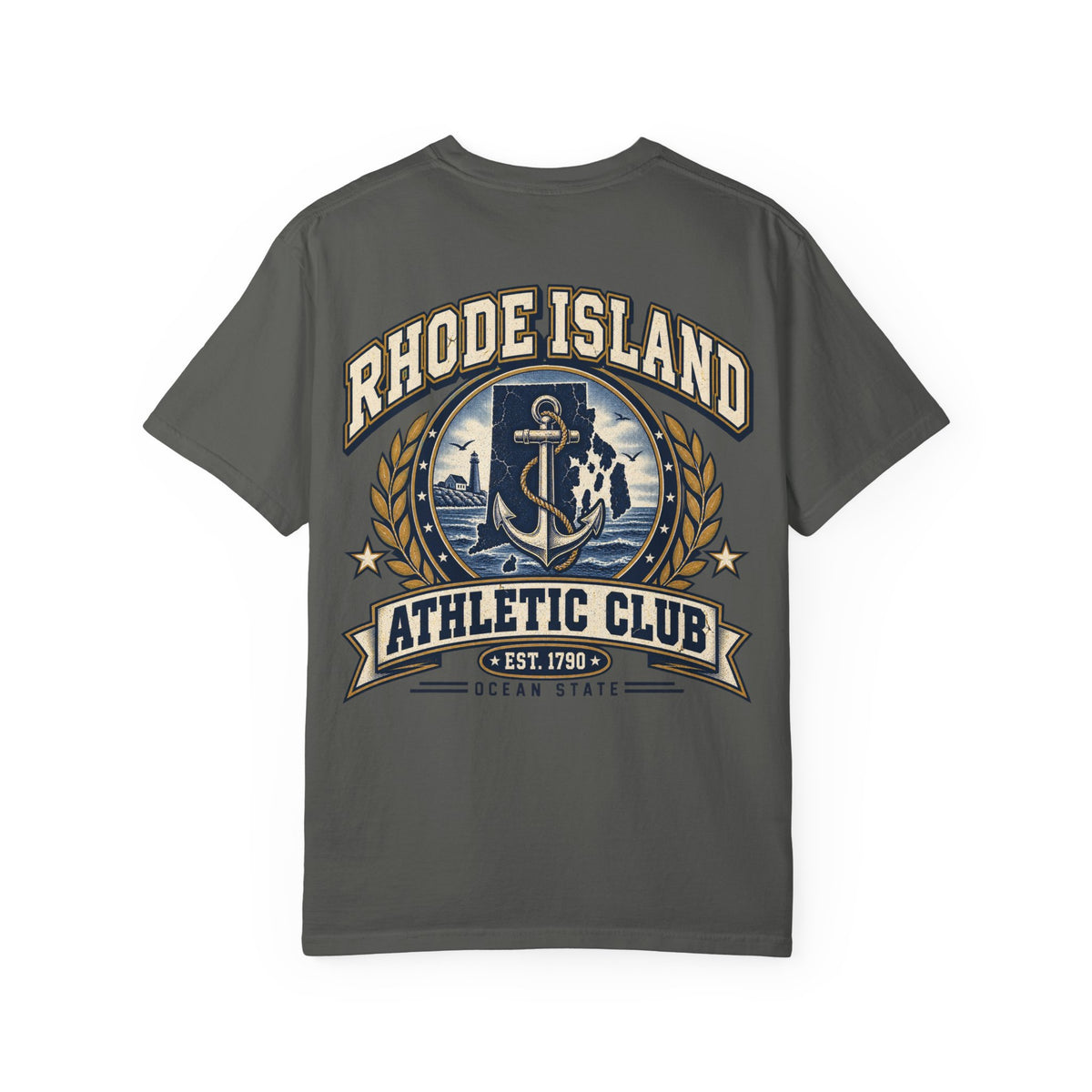 Rhode Island Athletic Club Unisex Comfort Color 1717 Streetwear Graphic Tee