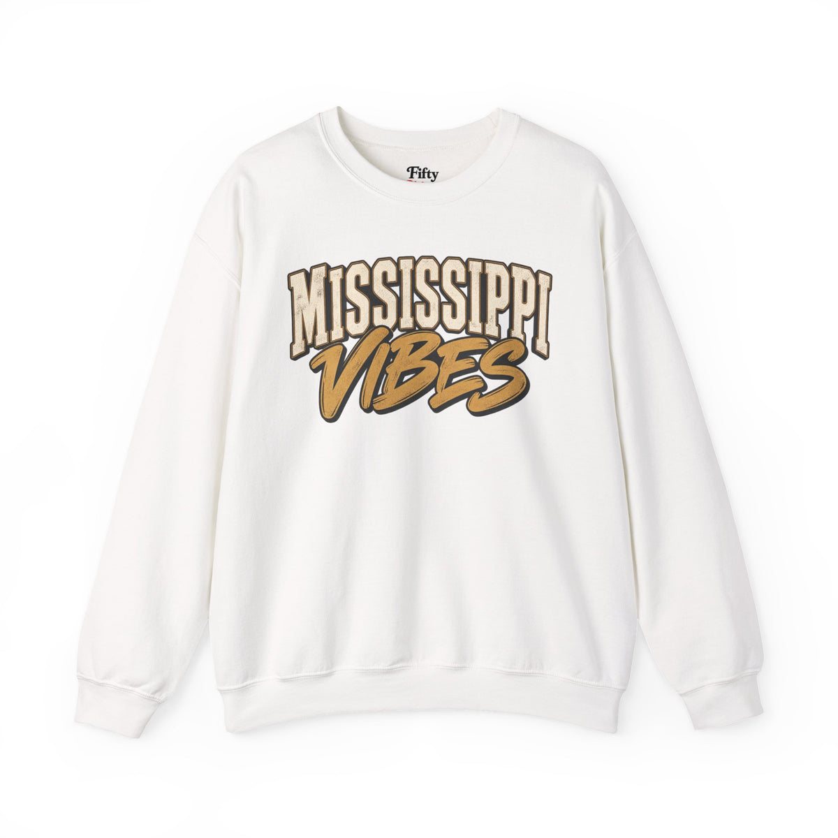 Mississippi Vibes Unisex Crewneck Sweatshirt State Name Graphic