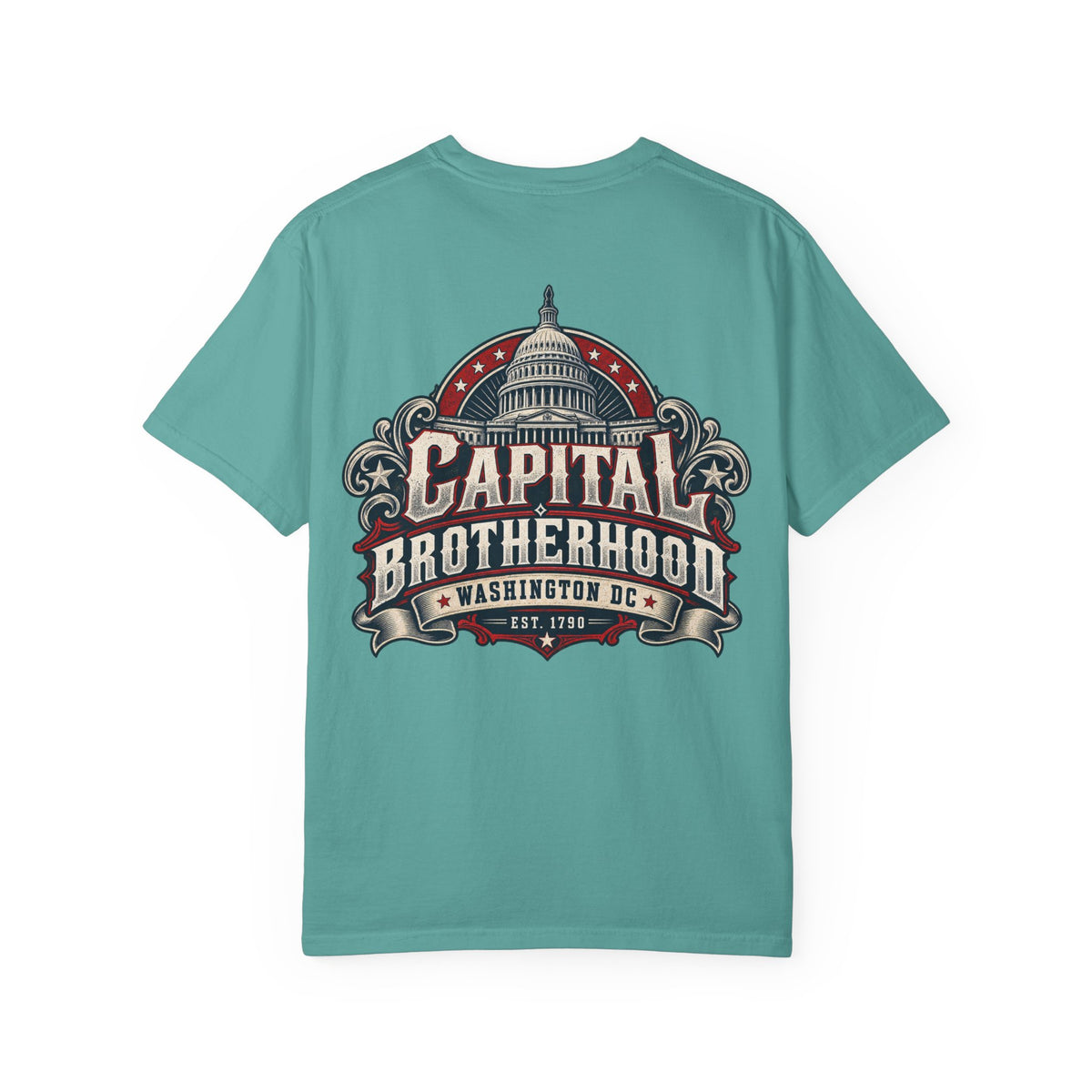 Washington DC Capital Brotherhood Unisex Comfort Color 1717 Streetwear Graphic Tee