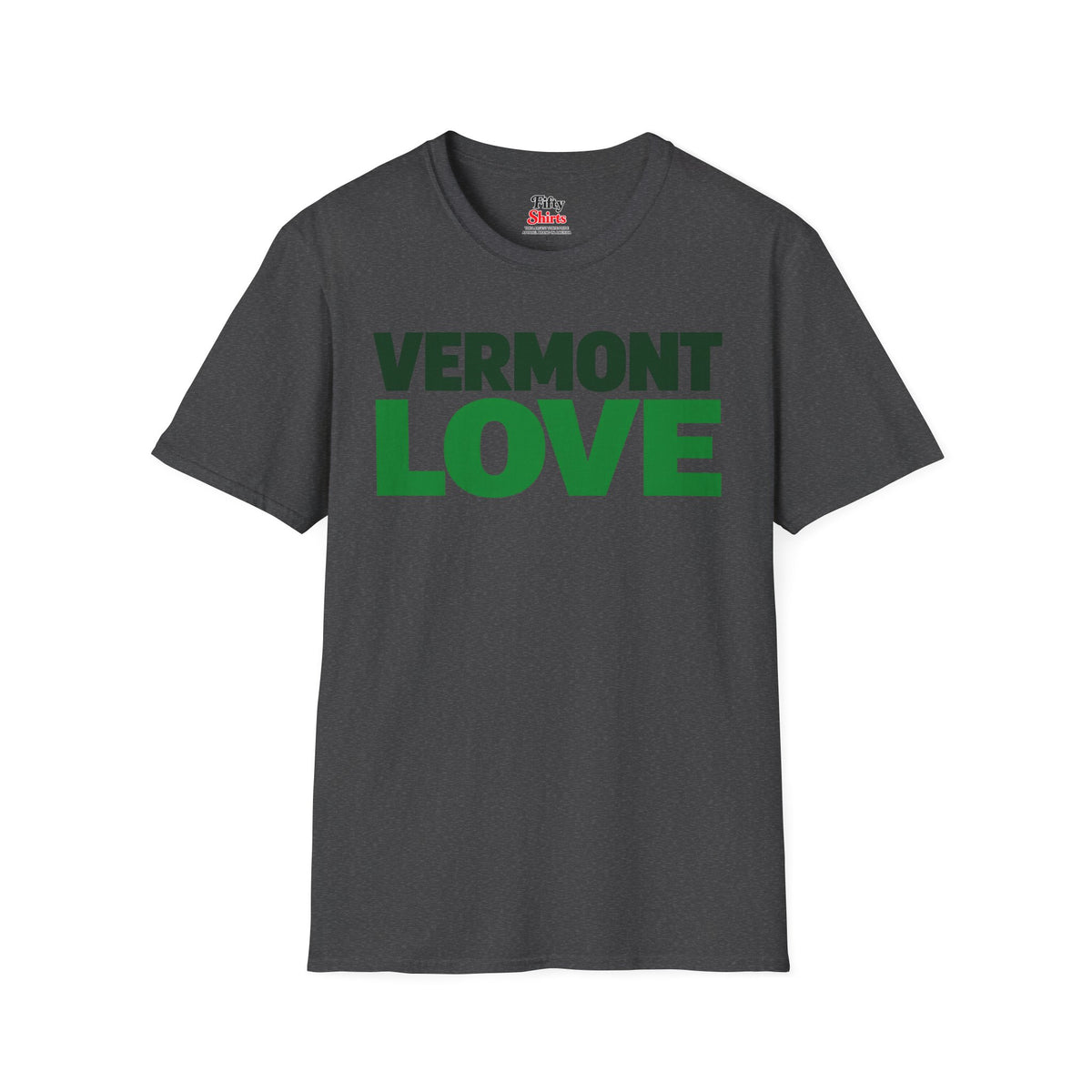 Vermont Love Unisex Softstyle T Shirt State Name Graphic Tee