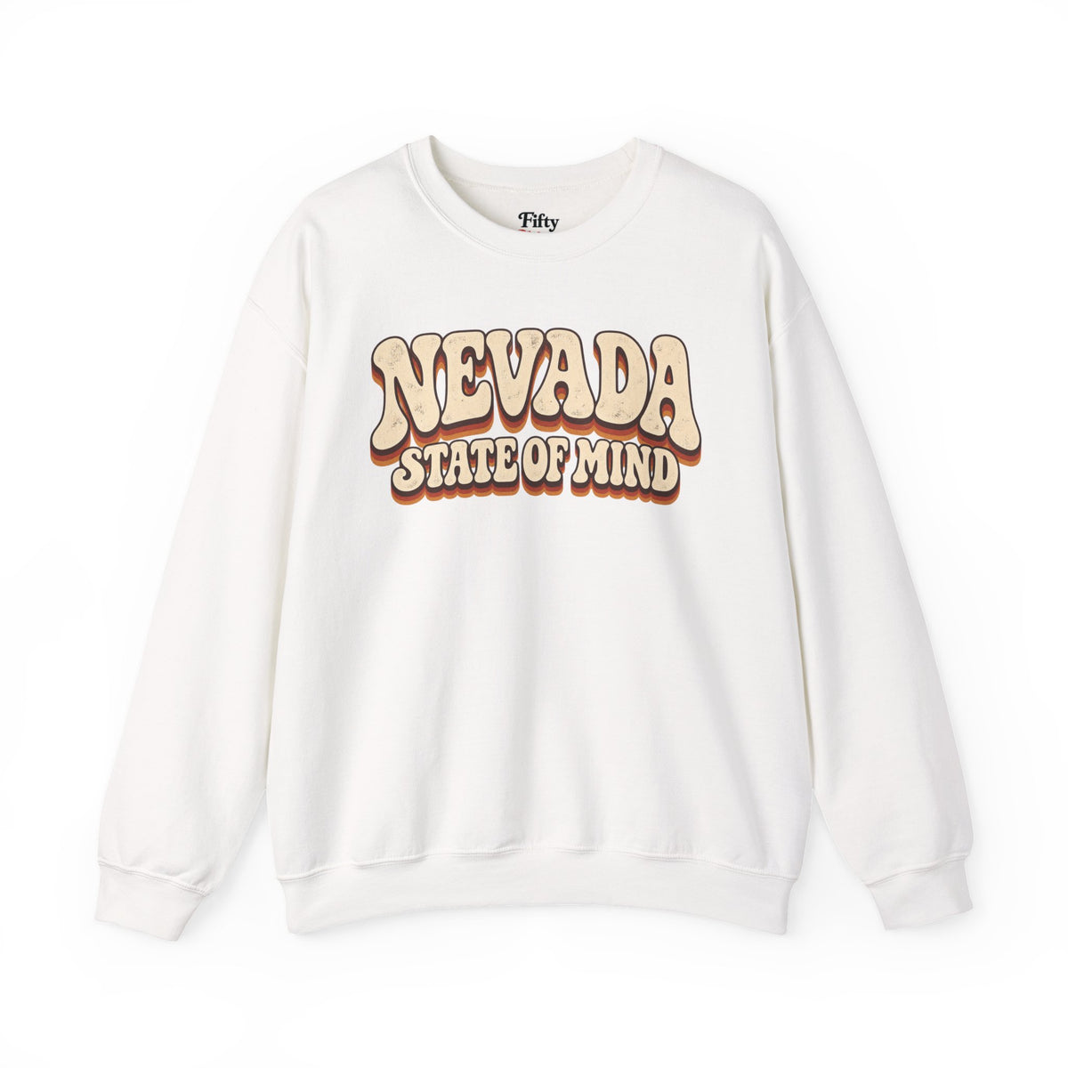 Nevada State of Mind Unisex Crewneck Sweatshirt State Name Graphic