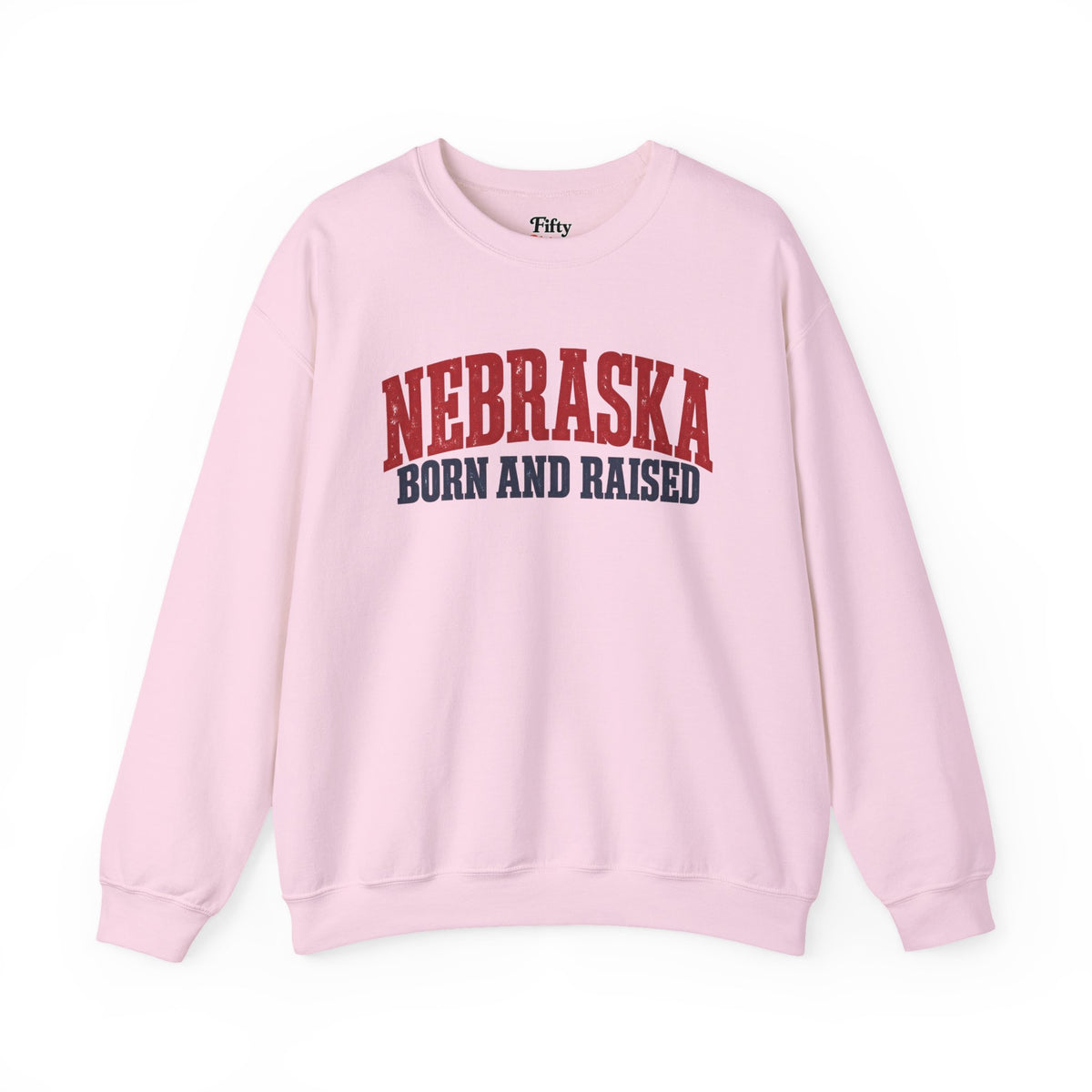 Nebraska Born and Raised Great Plains Heritage Unisex Sweatshirt Graphic