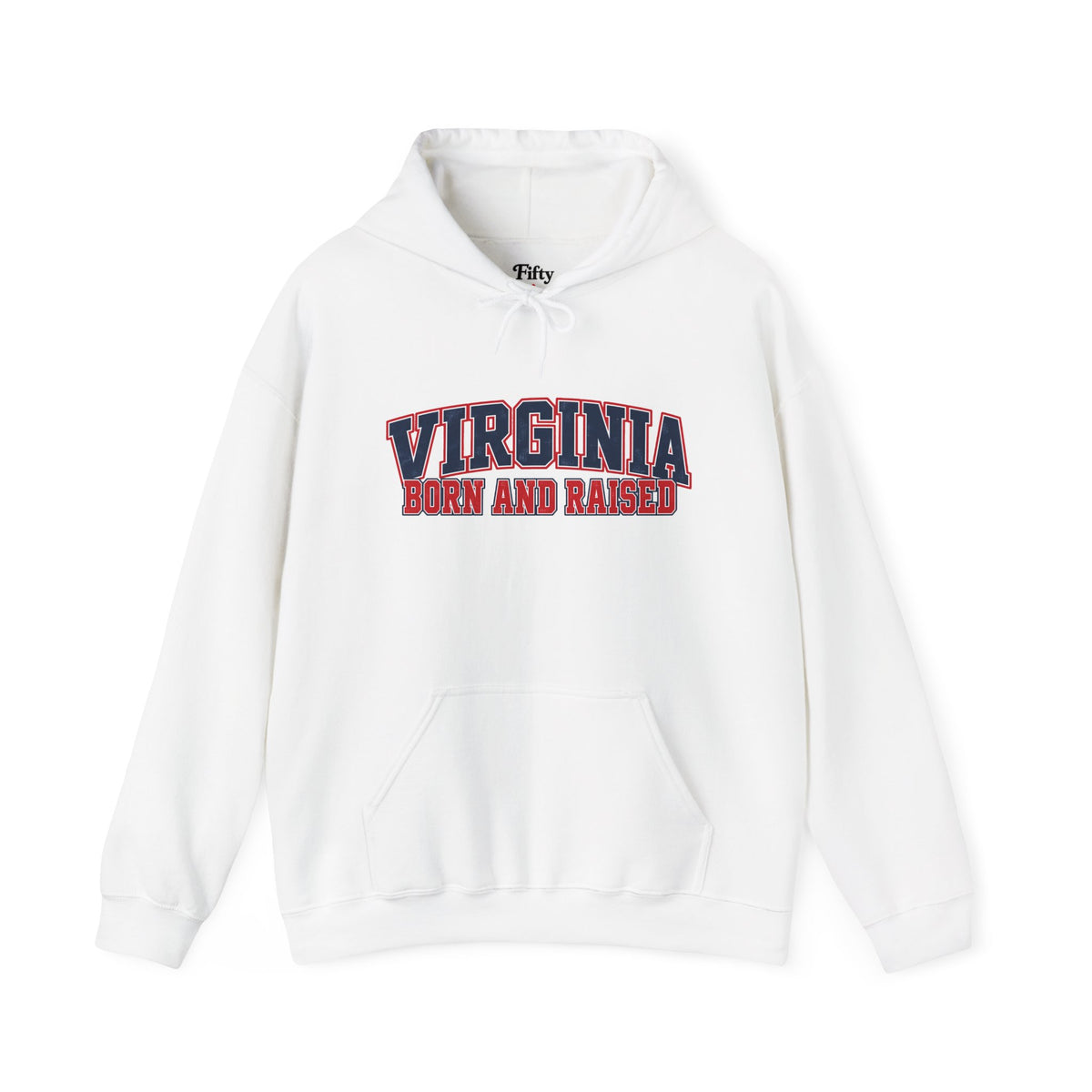 Virginia Born and Raised Classic Collegiate Unisex Hoodie Graphic